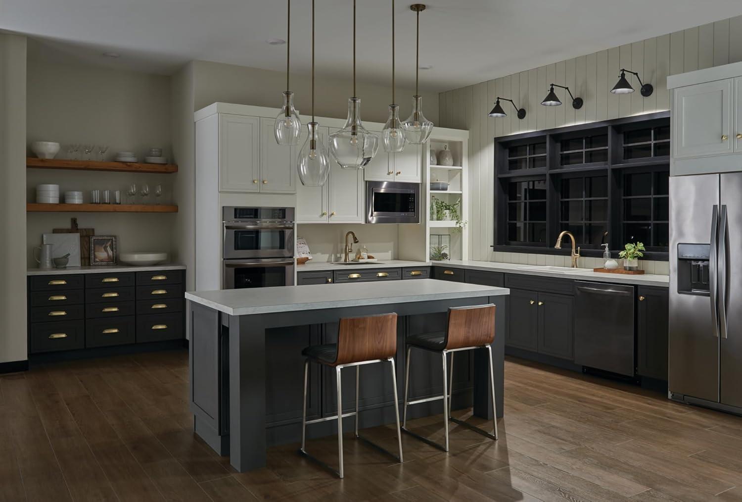 Kichler Lighting Everly 1 - Light Pendant in  Natural Brass