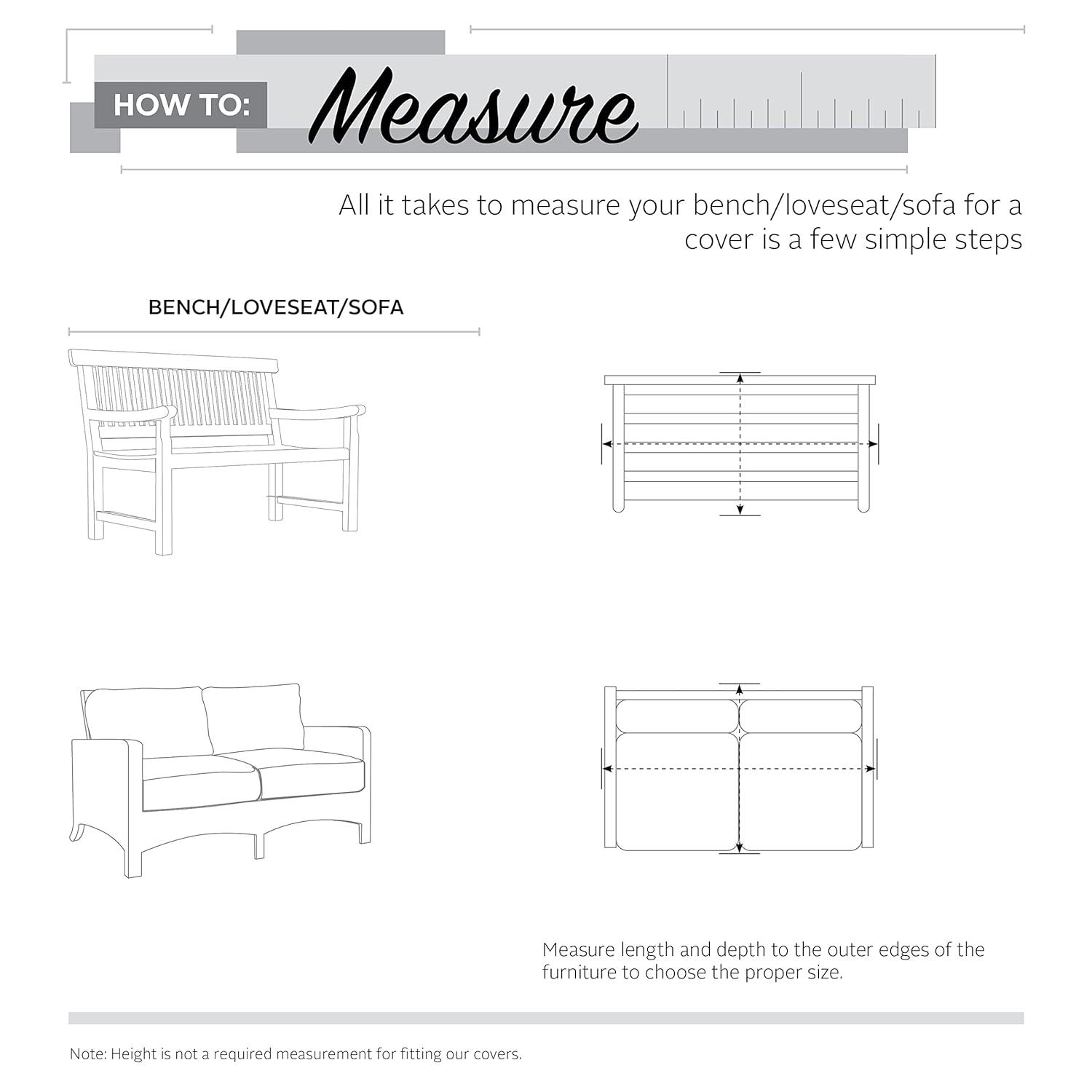 Classic Accessories Veranda™ Patio Deep Seated Sofa/Loveseat Cover, Medium