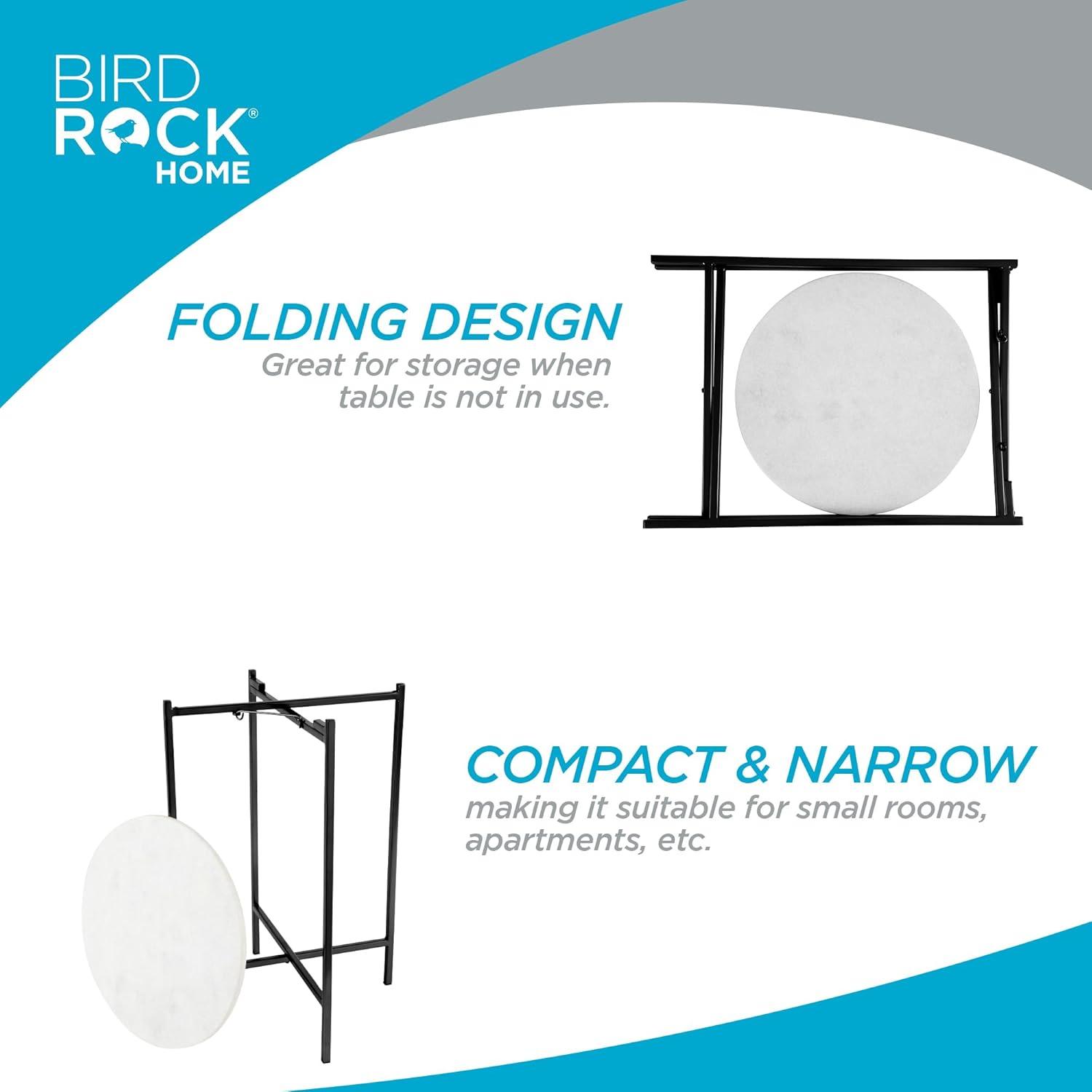 BirdRock Home Marble Tray Top End Table