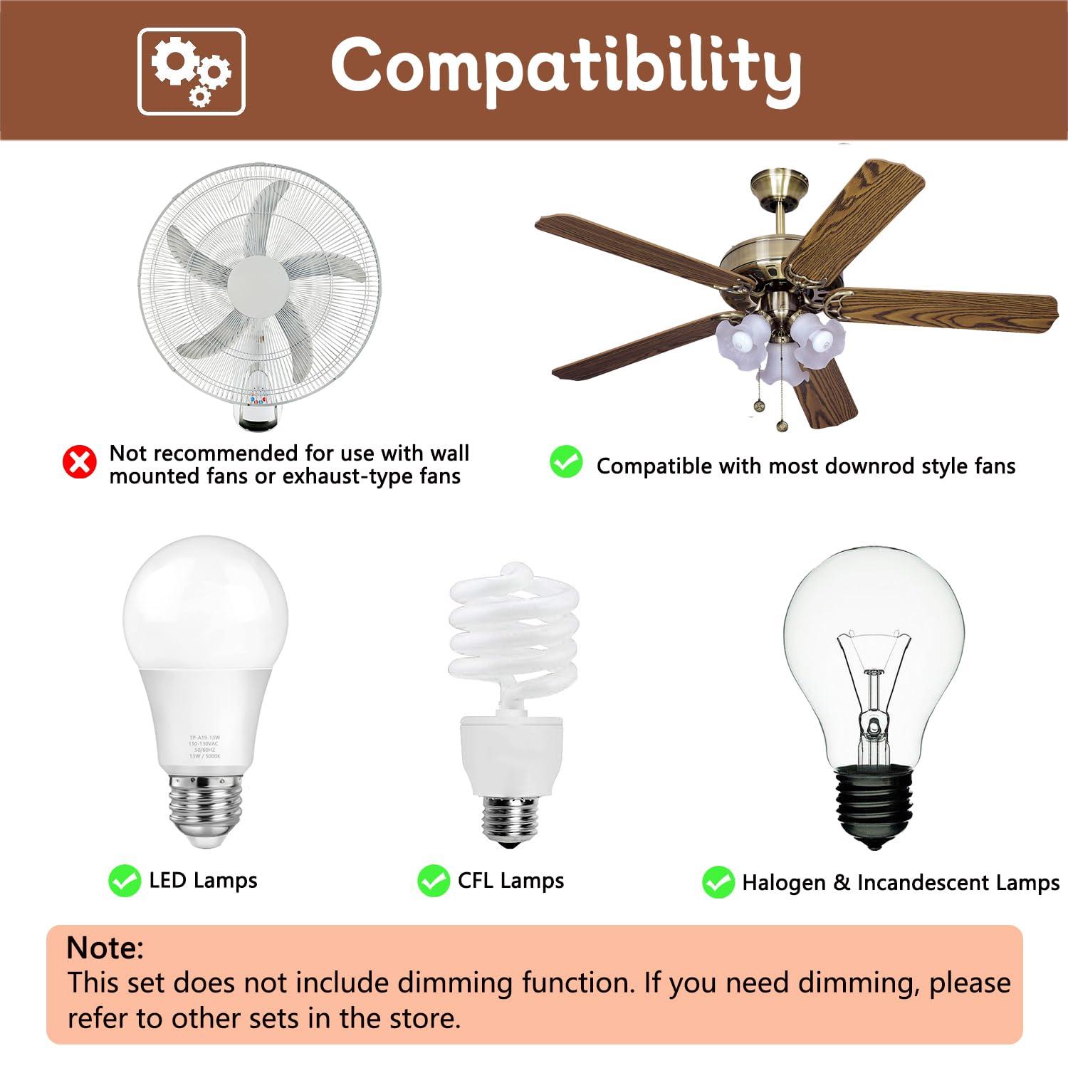 Hampton Bay UC7078T Replacement for Ceiling Fan Remote UC7078T with Up Down Light, L3H2010FANHD Fan-HD Fan-HD6 (Remote Only)