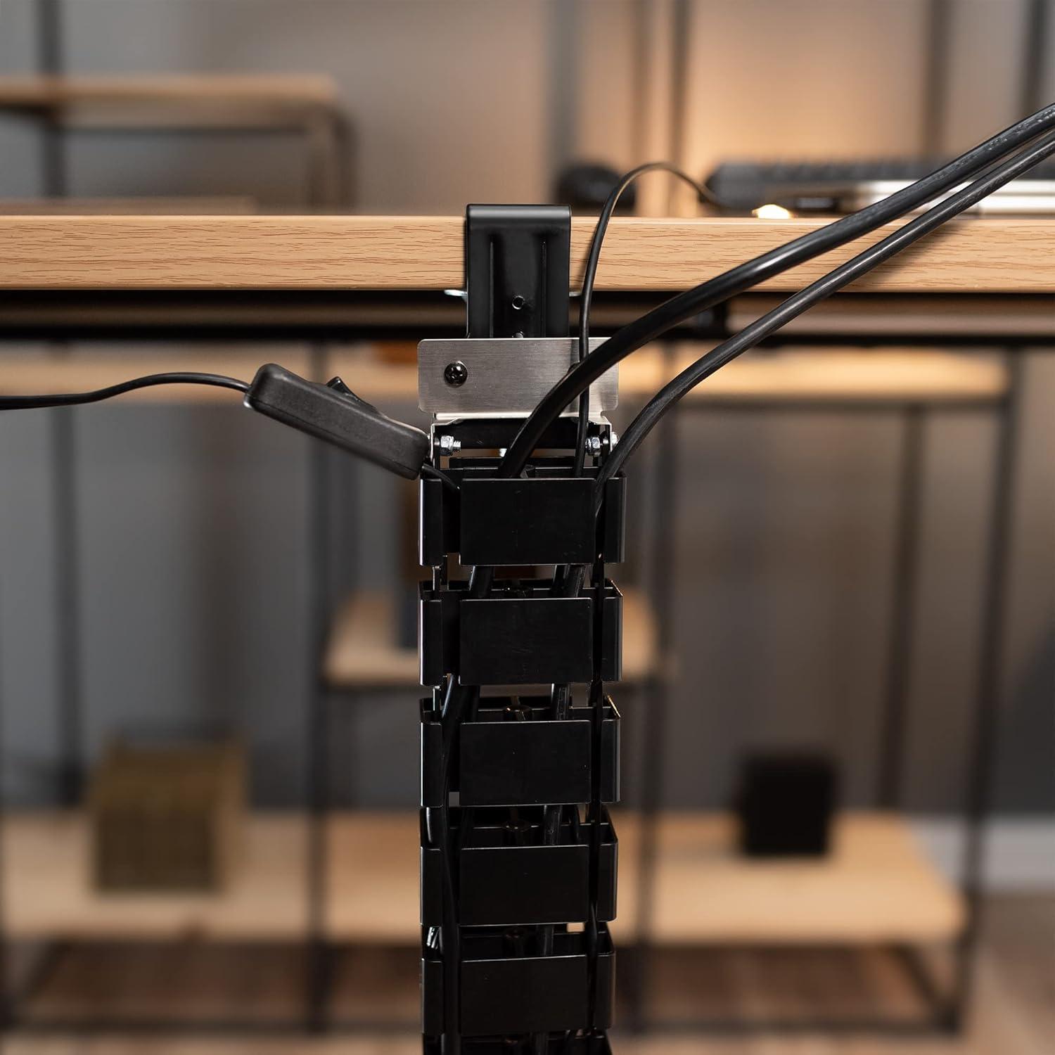 Clamp-on Vertebrae Cable Management Kit for Desk