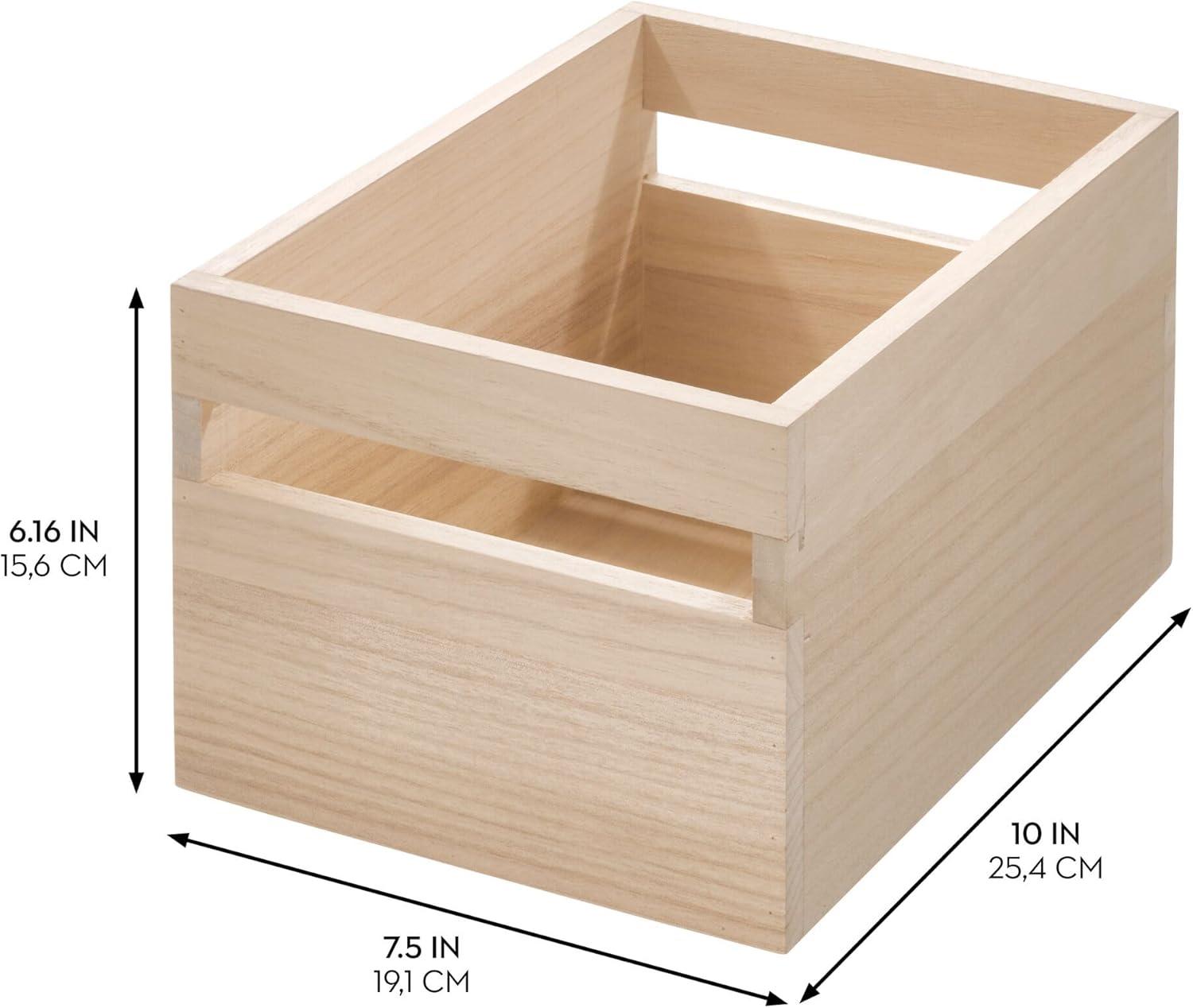 Paulownia Wood Eco 250 Oz. Food Storage Container With Handle
