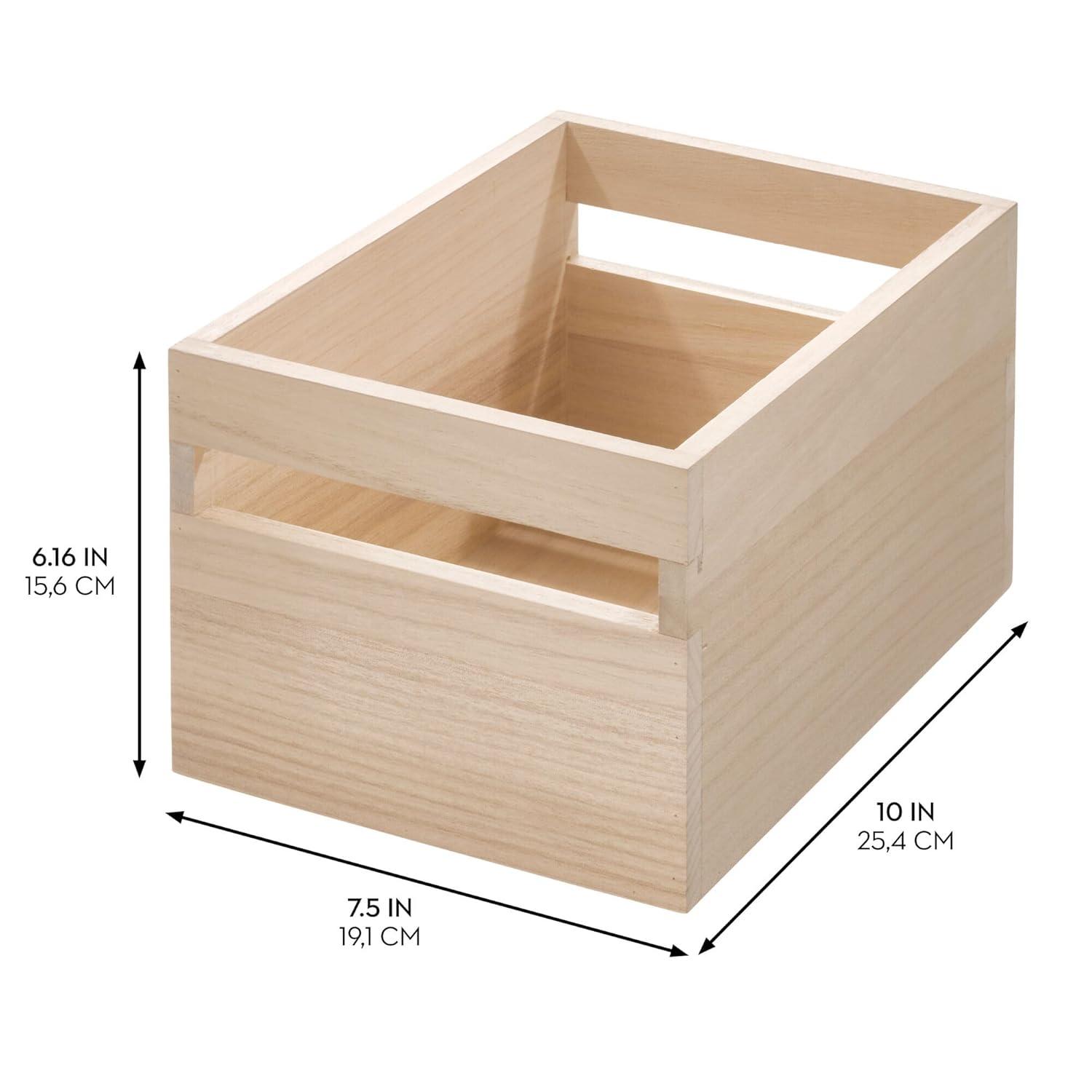 Paulownia Wood Eco 250 Oz. Food Storage Container With Handle