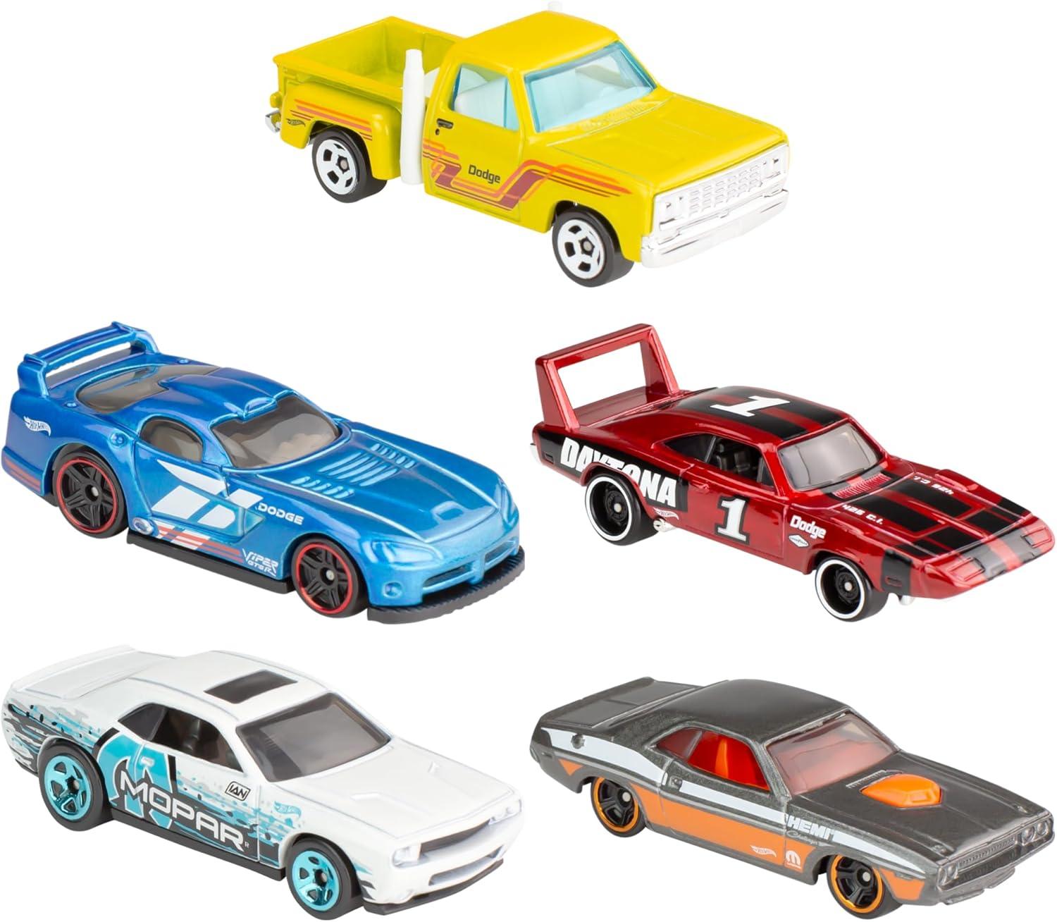 Hot Wheels Diecast  Cars -  5pk (Colors May Vary)