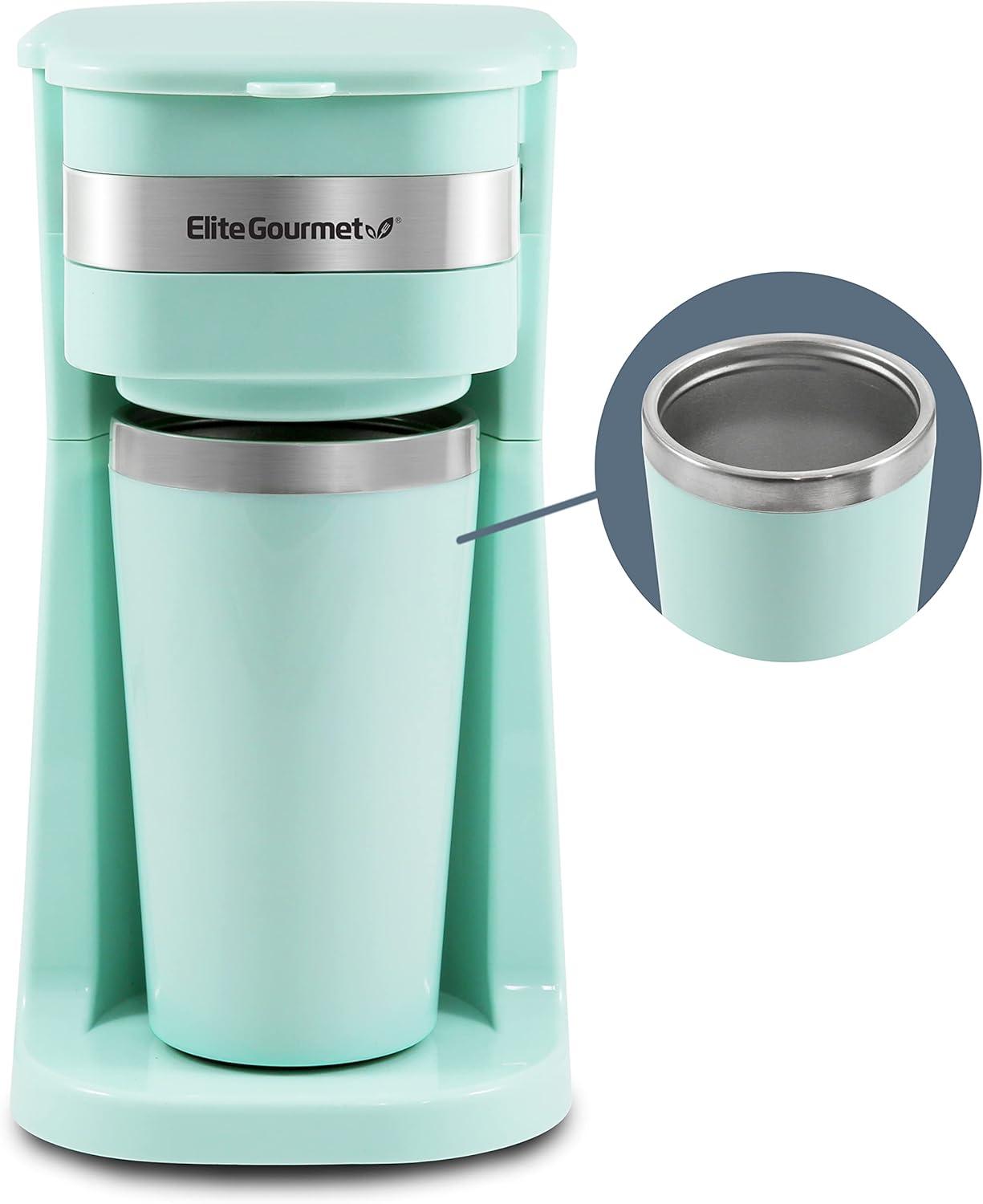 Elite EHC117M Mint Personal Single Serve Coffee Maker