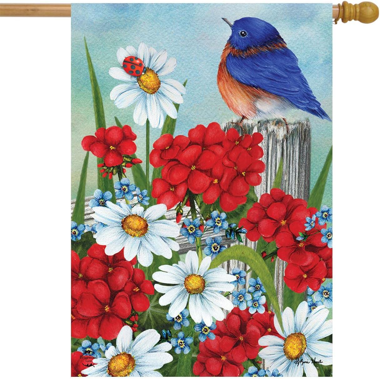 Briarwood Lane Spring Friendship House Flag