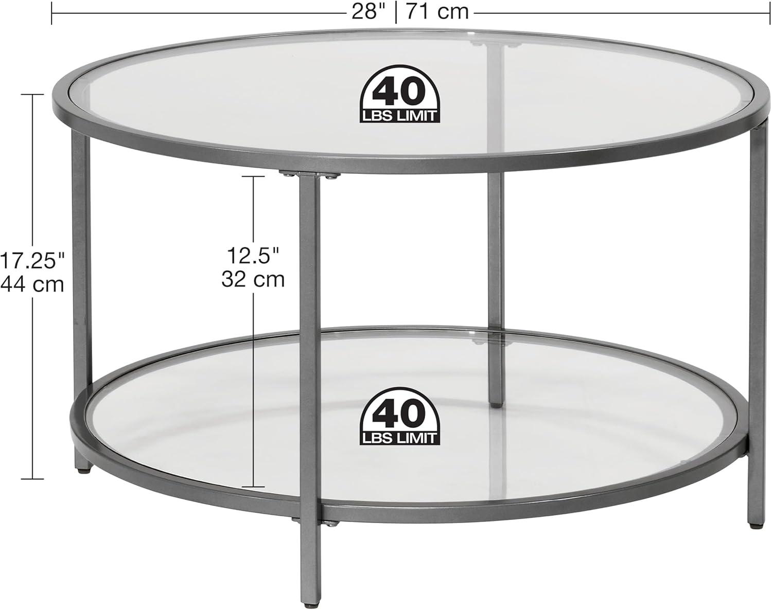 28" Round Camber Elite Coffee Table - studio designs