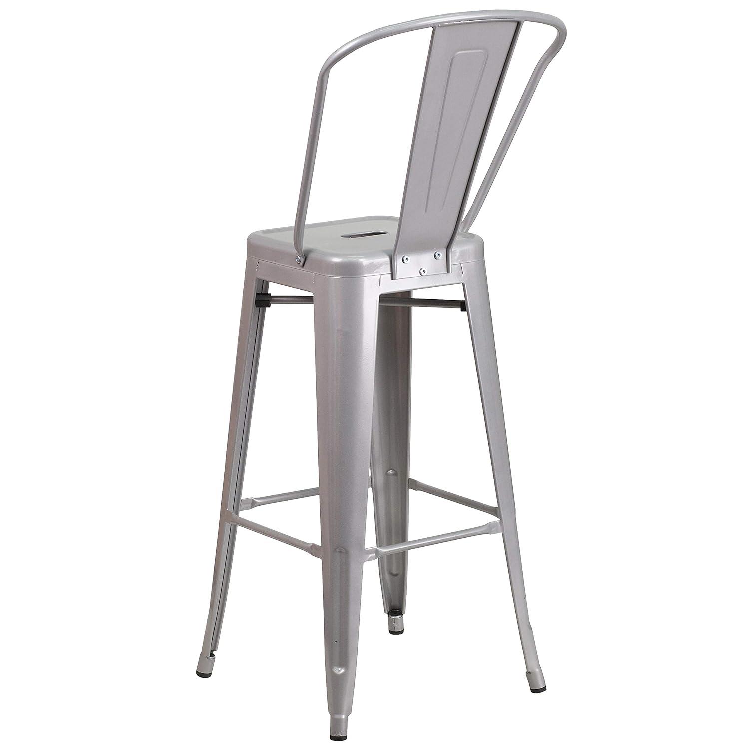 Flash Furniture Metal Outdoor Stool