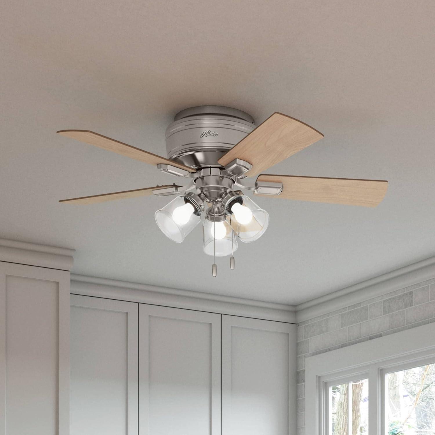 42" Crestfield Low Profile Ceiling Fan (Includes LED Light Bulb) - Hunter Fan