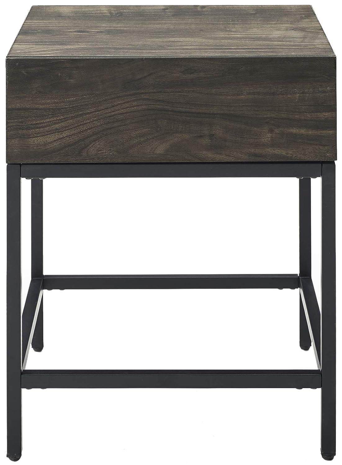 Crosley Jacobsen 1 Drawer End Table in Brown Ash
