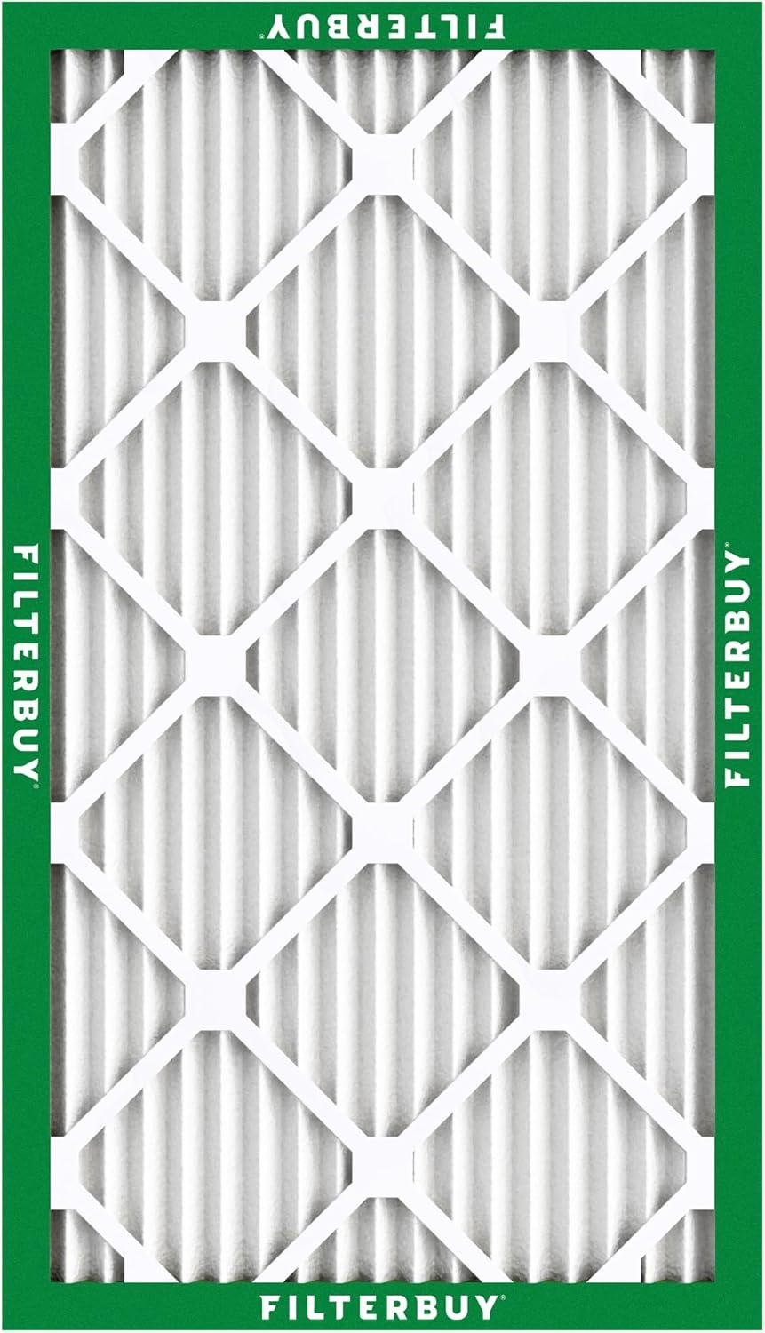 Filterbuy 16x25x1 MERV 8 Pleated HVAC AC Furnace Air Filters (4-Pack)