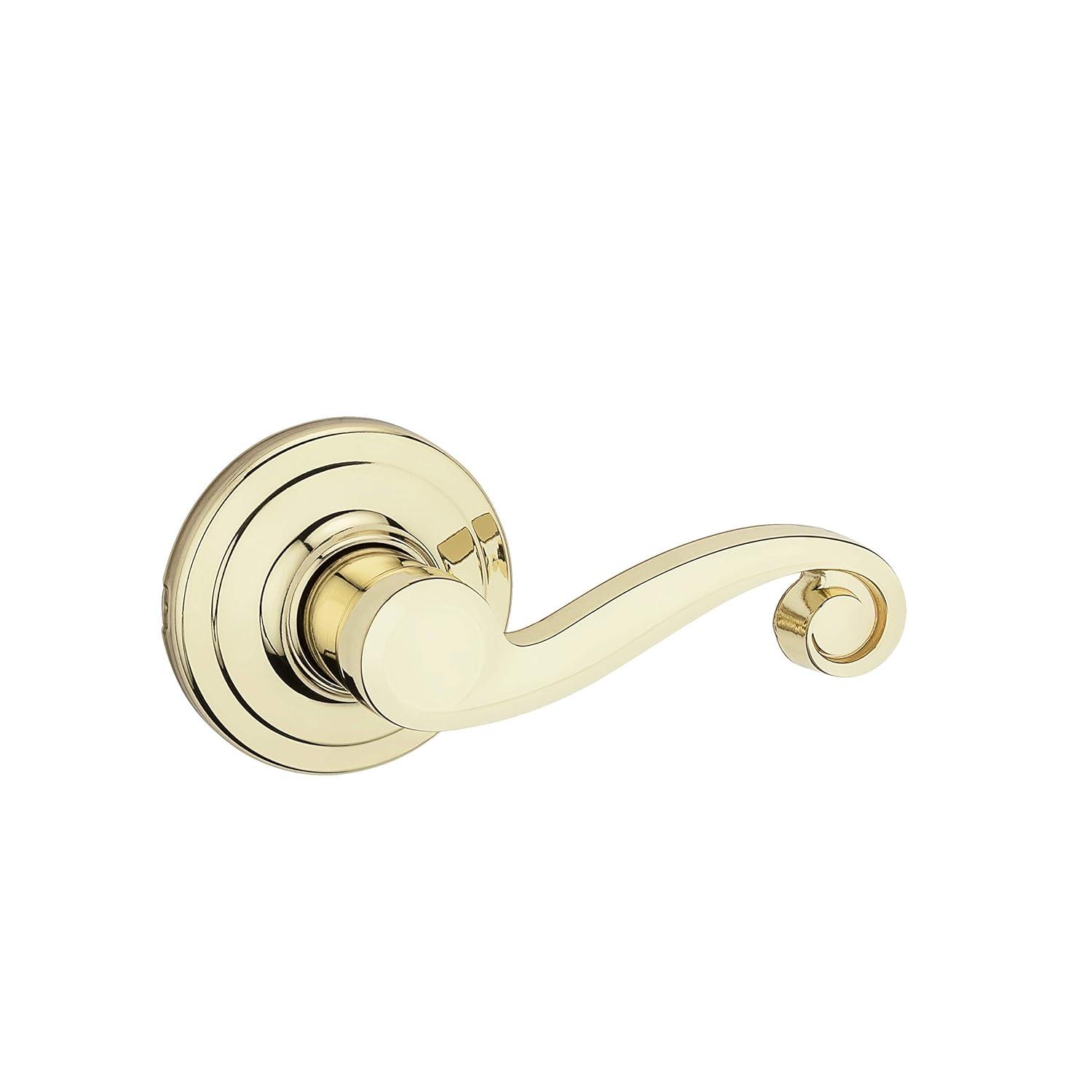 Kwikset Lido Right-Handed Lever Pull Only in PB