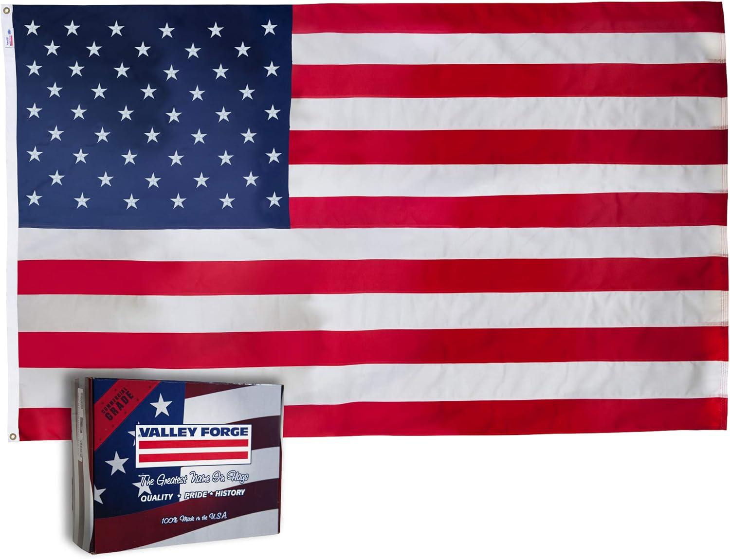 Valley Forge 6' x 10' Patriotic Polyester American Flag