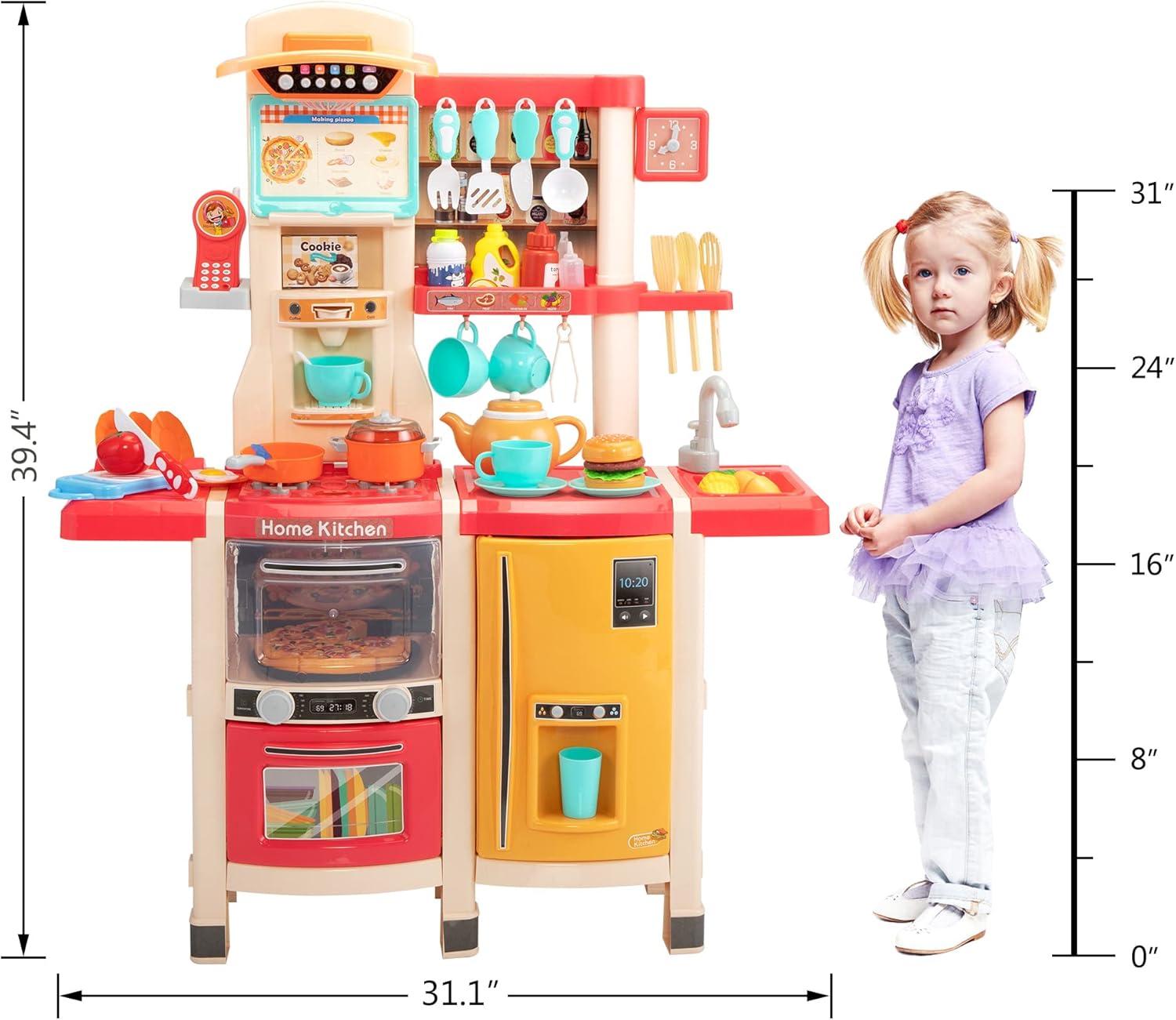 Multicolor Kids Kitchen Playset with Realistic Features