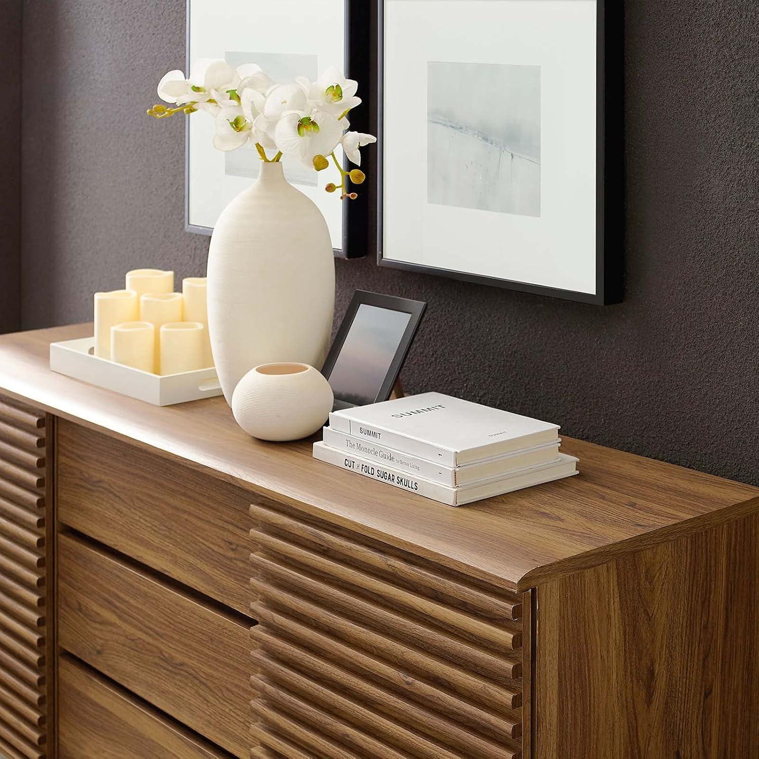 Modway Render 63 Sideboard Buffet Table or TV Stand - Walnut