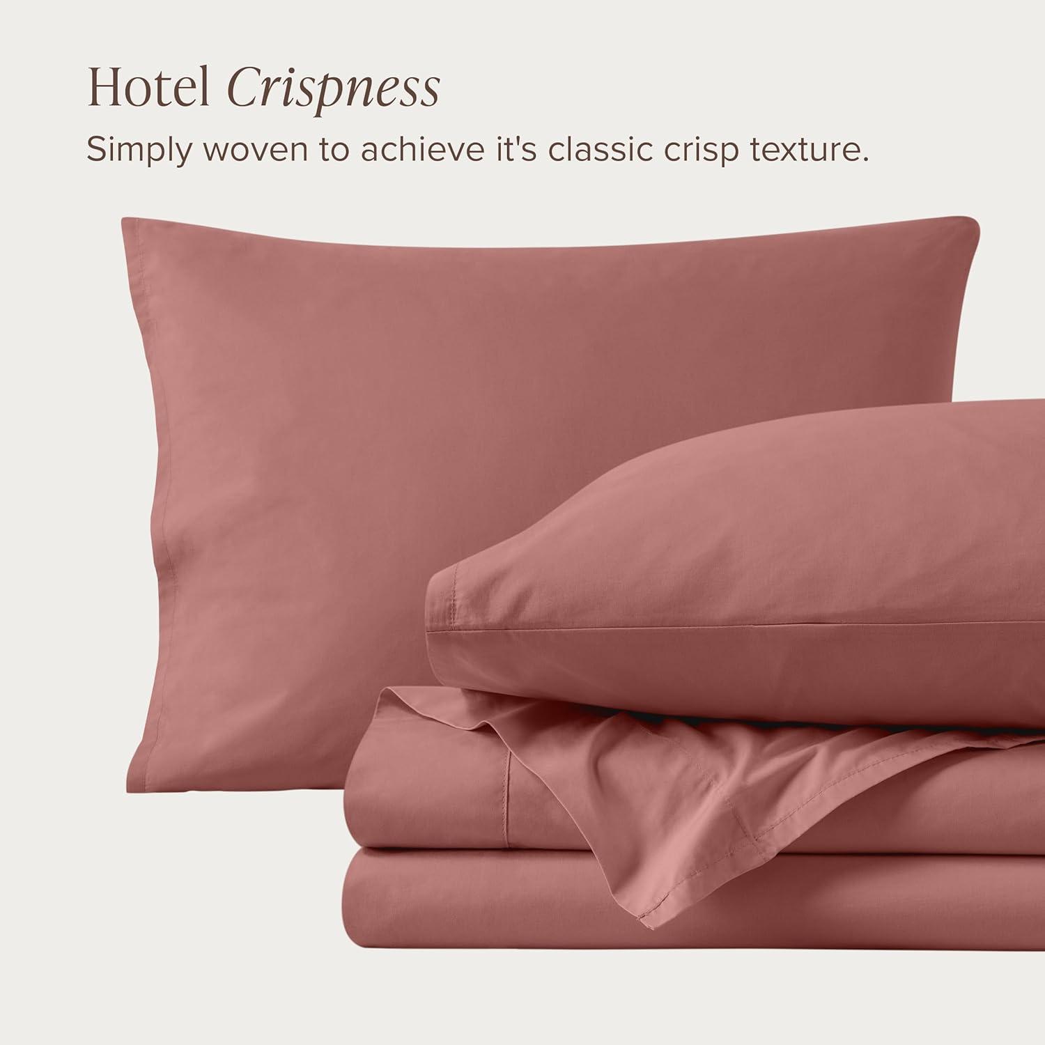 Bare Home 100% Cotton Percale Sheet Set