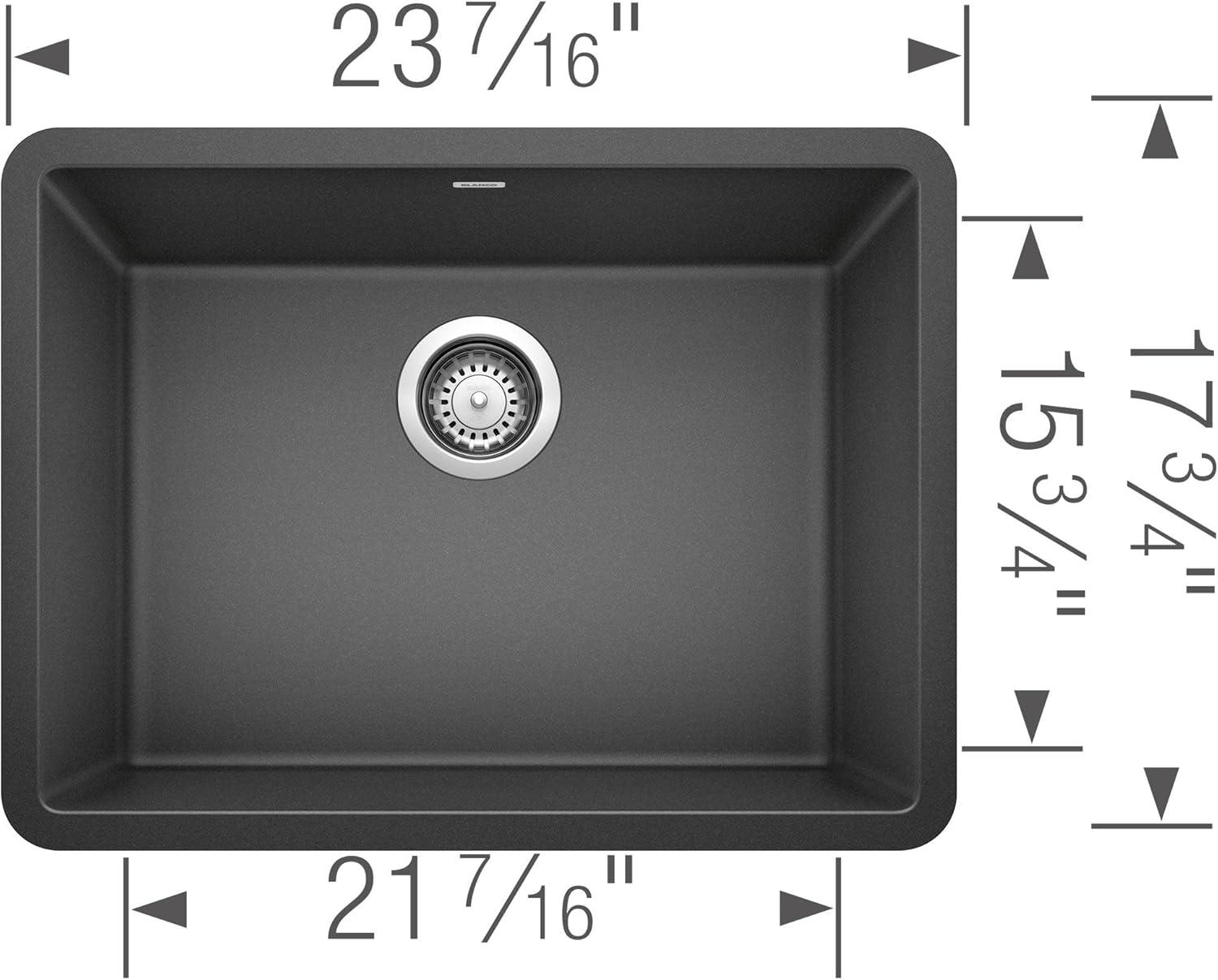 Precis SILGRANIT 24" L x 17.75" W Undermount Kitchen Sink