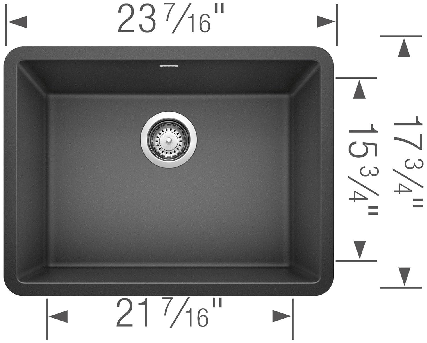 Precis SILGRANIT 24" L x 17.75" W Undermount Kitchen Sink