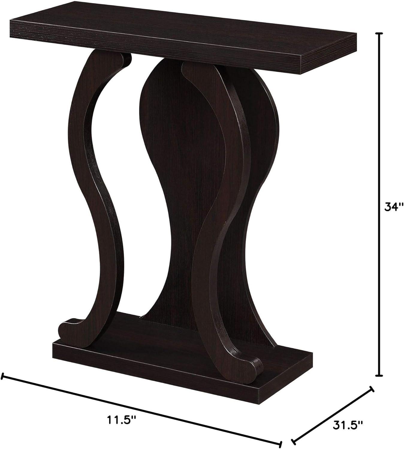 Convenience Concepts Newport Terry B Console Table, Espresso