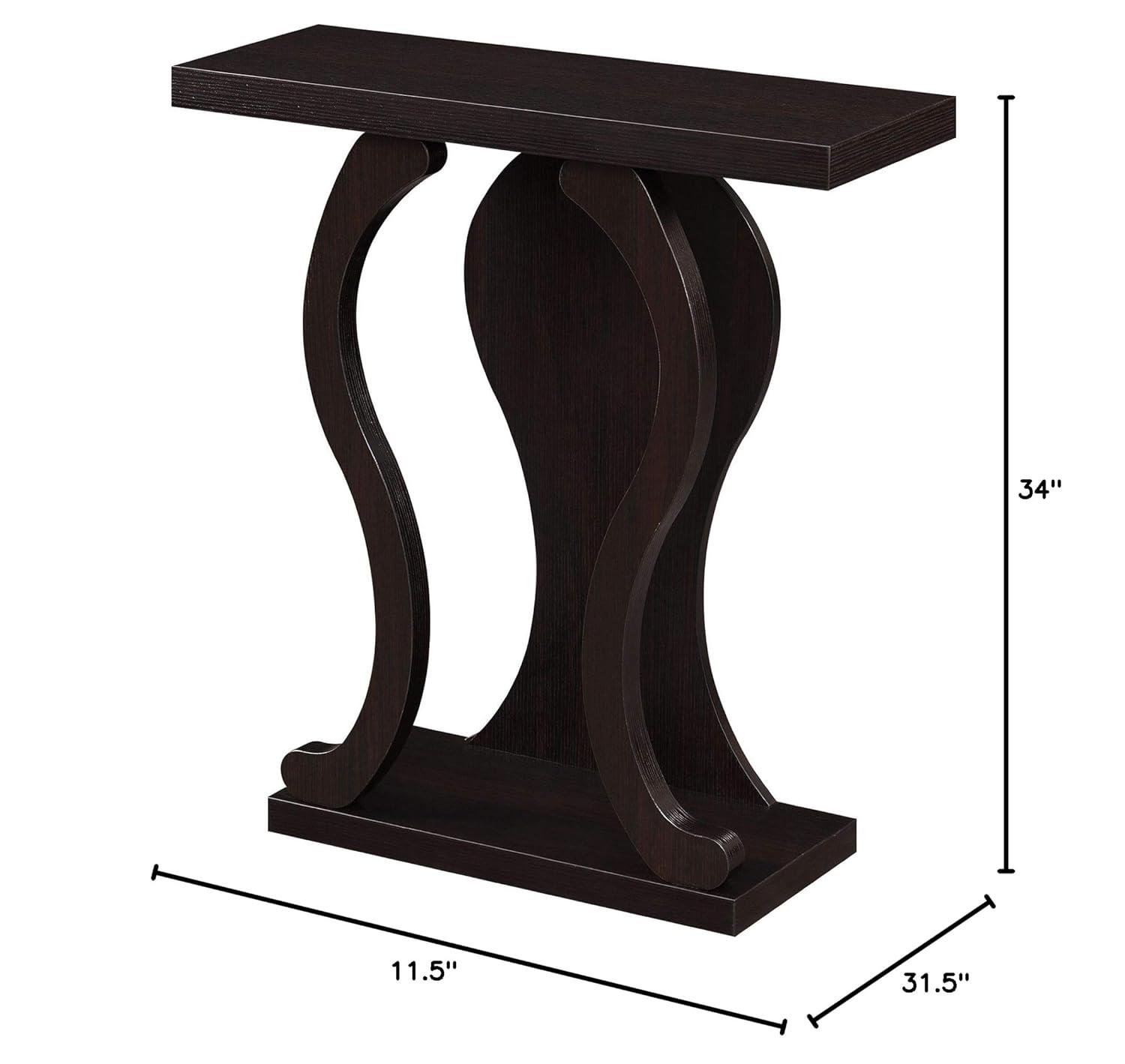 Convenience Concepts Newport Terry B Console Table, Espresso
