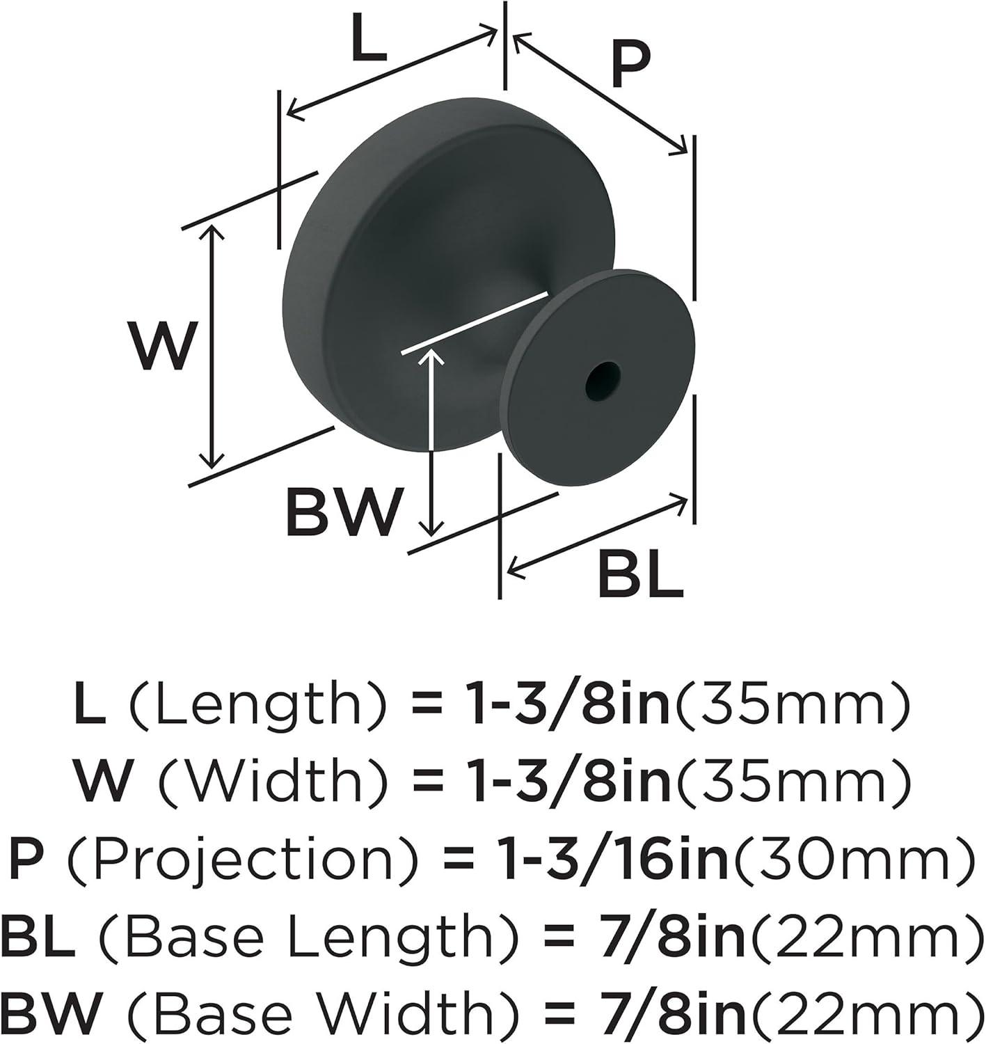 Exceed 1 1/2" Diameter Round Knob