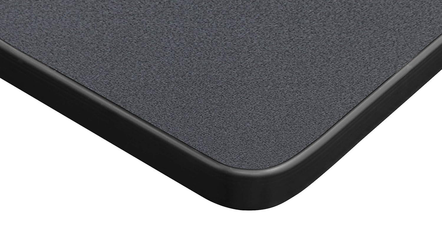 Regency Kobe 60 x 30 in. Flip-Top Training Nesting Table with Modesty Panel- Grey