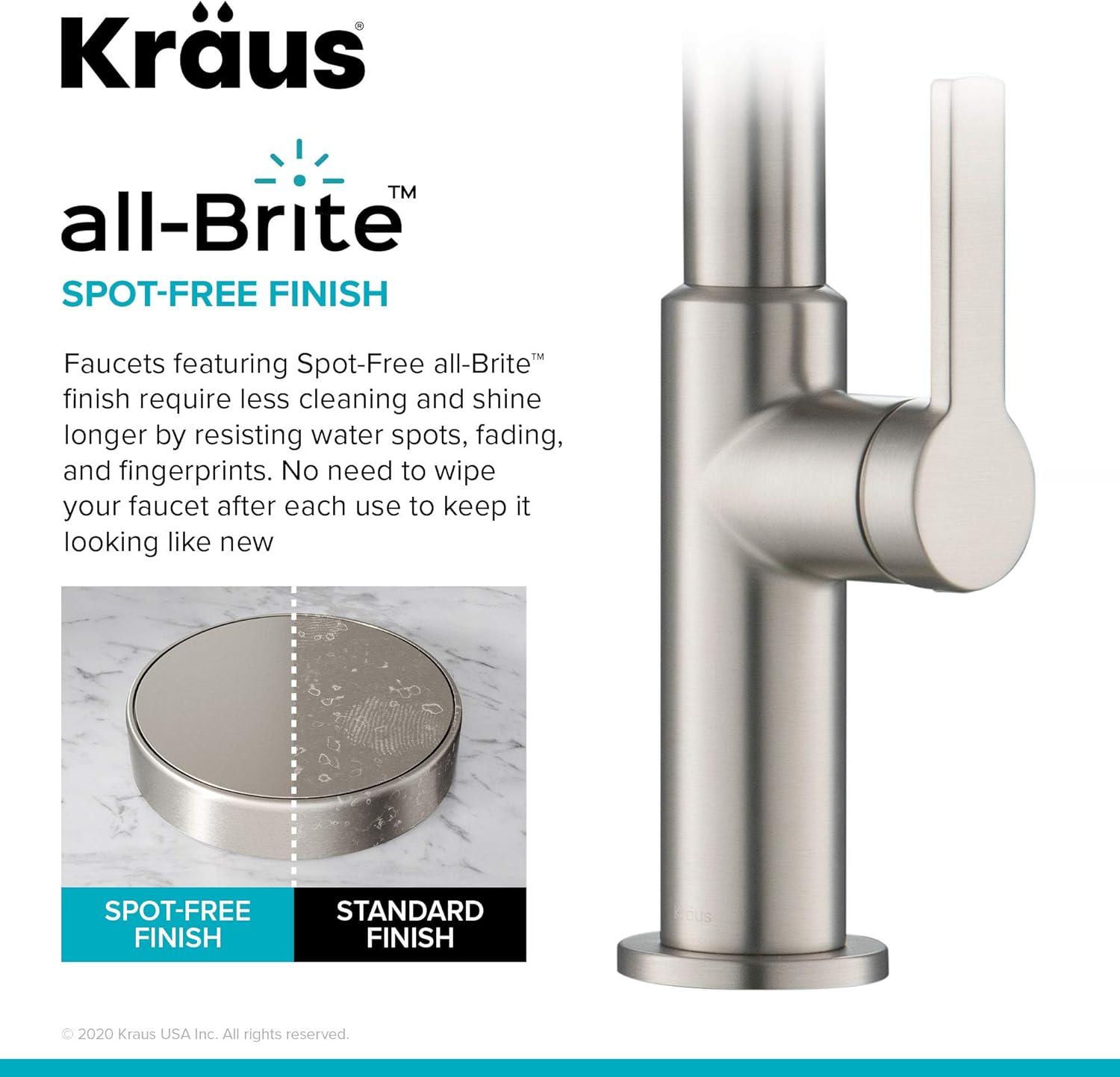 KRAUS Oletto Single Handle Pull Down Kitchen Faucet