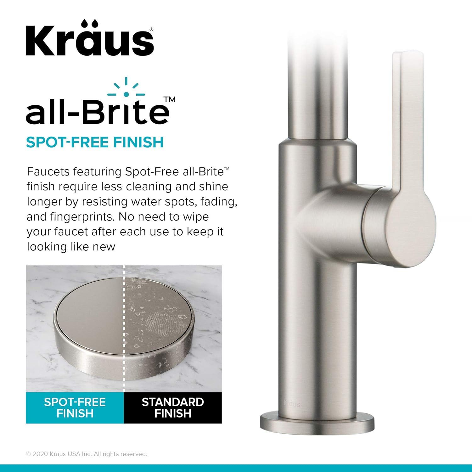 KRAUS Oletto Single Handle Pull Down Kitchen Faucet