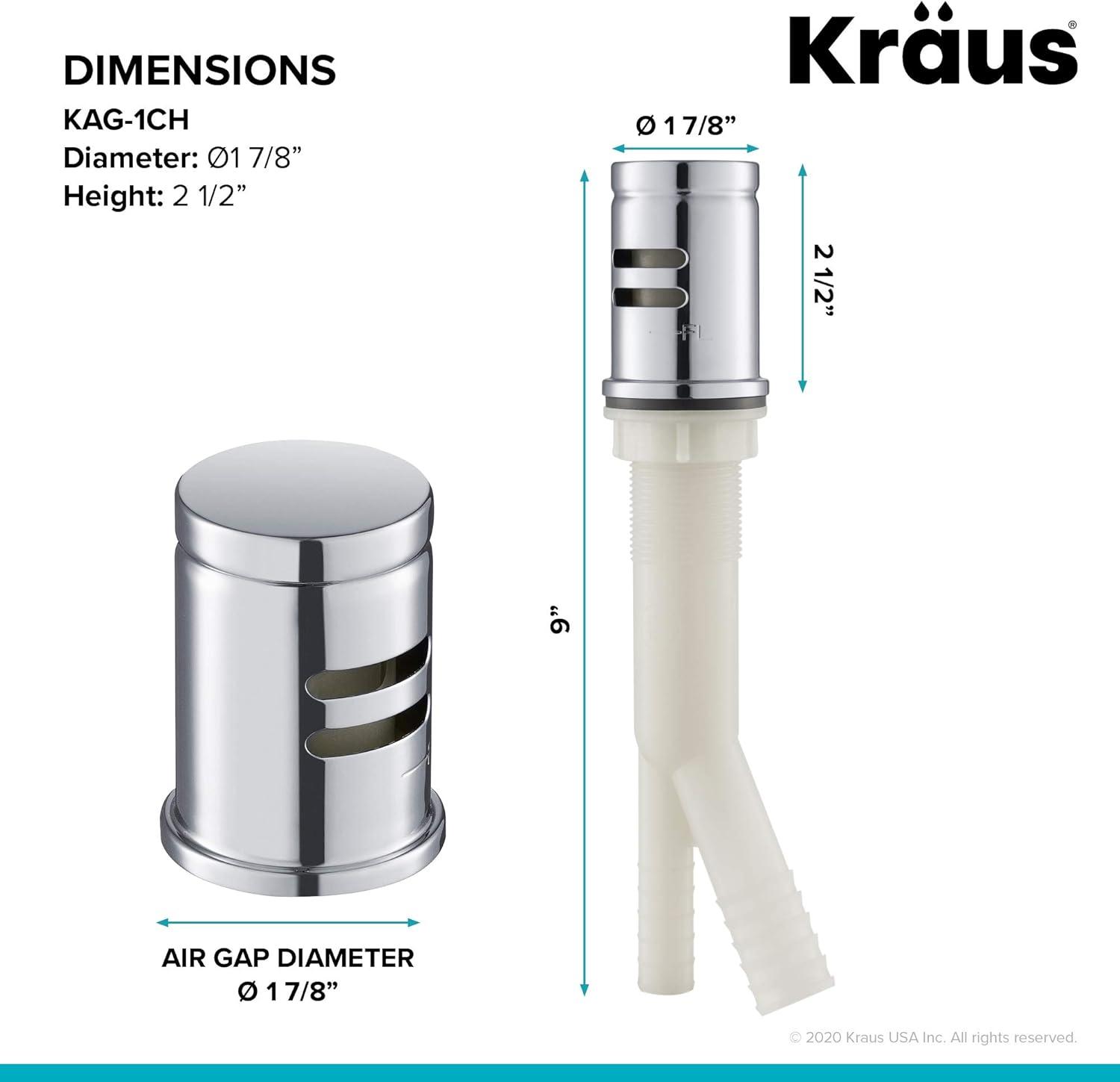 KRAUS Bolden Commercial Style 2-Function Single Handle Pull Down Kitchen Faucet with Soap Dispenser