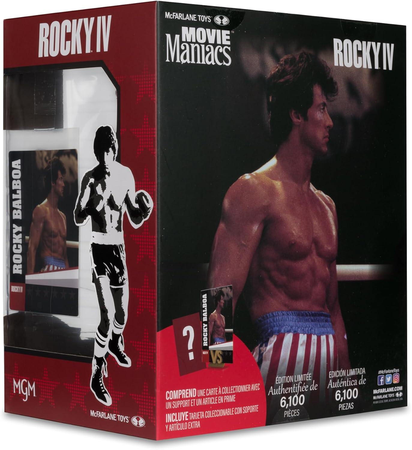 McFarlane Toys Rocky IV Movie Boxer Rocky Balboa on Stable Base 6-Inch Detailed Action Figure