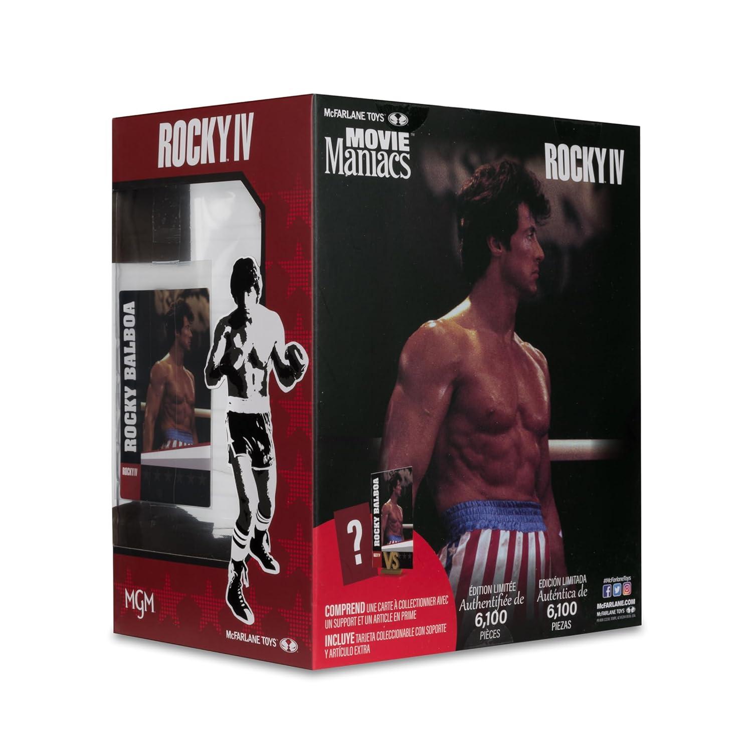 McFarlane Toys Rocky IV Movie Boxer Rocky Balboa on Stable Base 6-Inch Detailed Action Figure