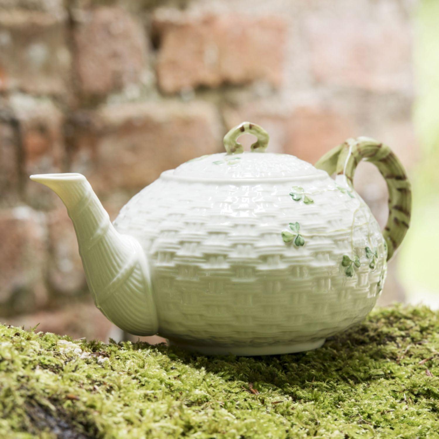 Belleek Shamrock Teapot