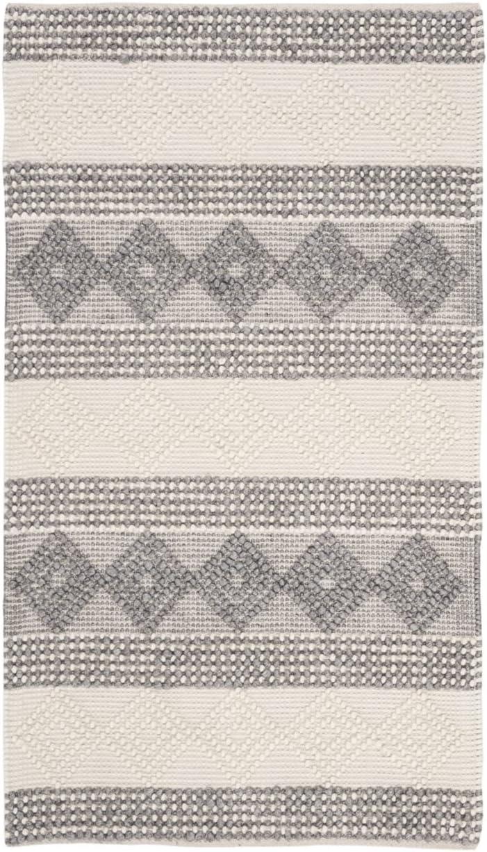 Natura NAT105 Hand Woven Accent Accent Rug - Grey/Ivory - 2' X 3' - Safavieh.