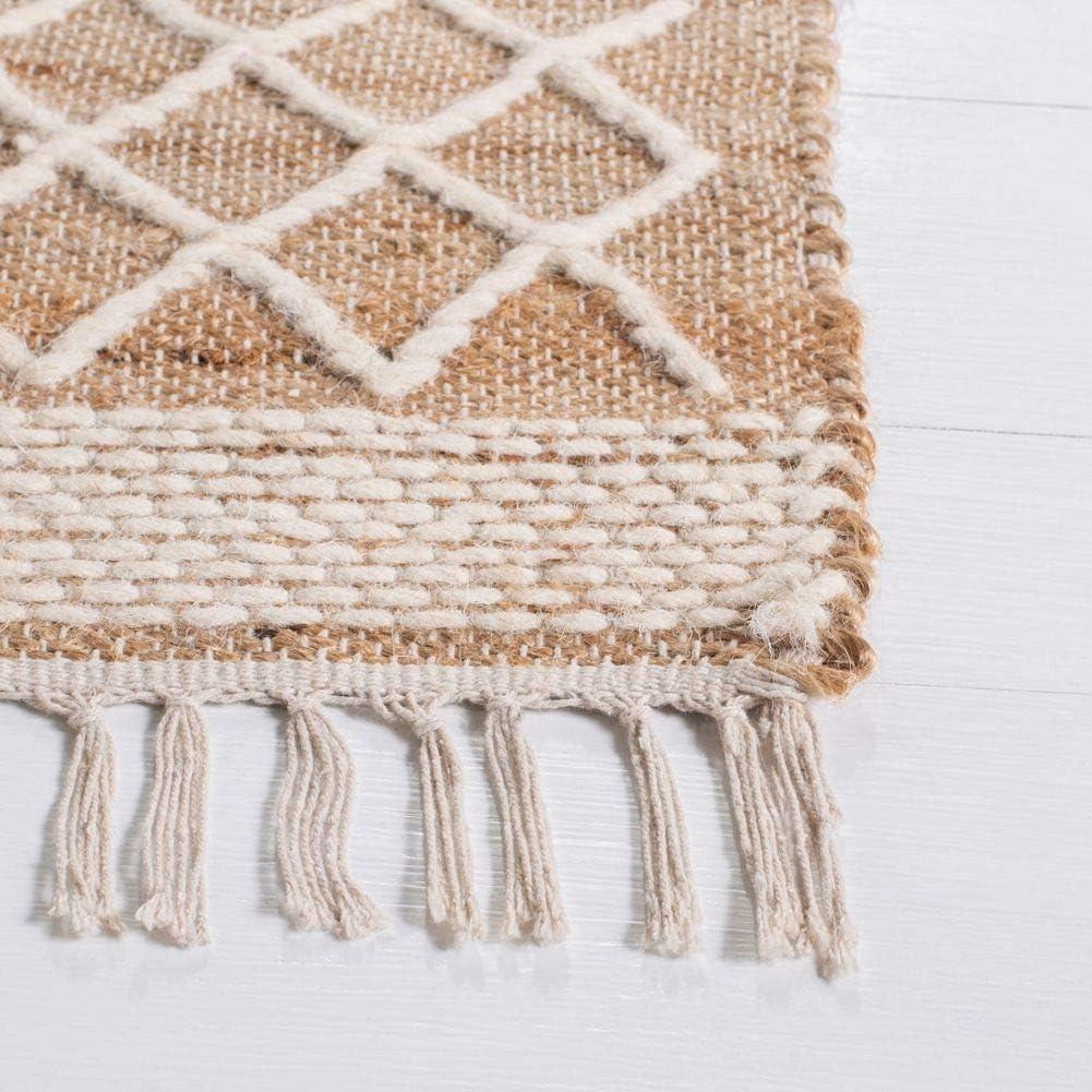 Kilim KLM454 Hand Woven Area Rug - Natural/Ivory - 3'x5' - Safavieh.