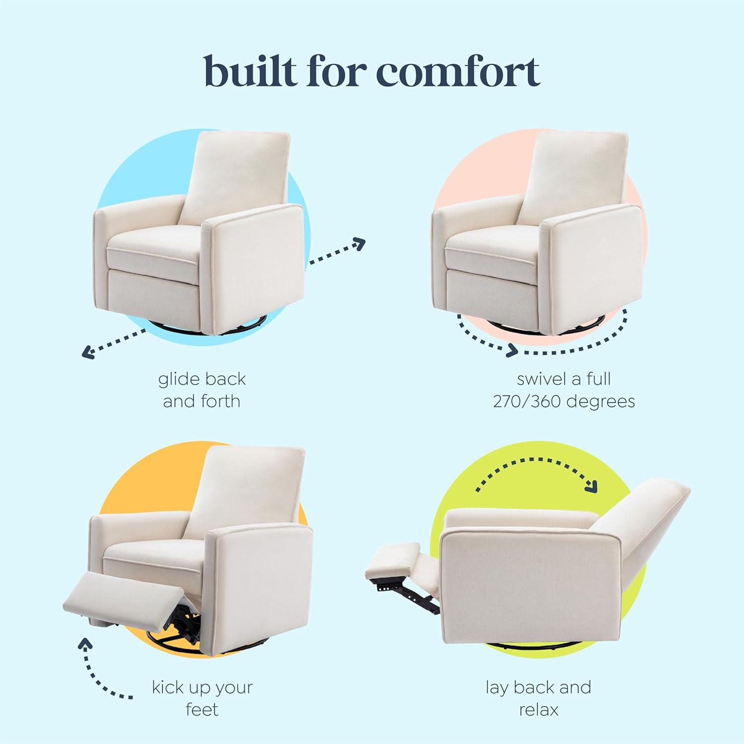 Penny Recliner And Swivel Glider In Eco-Performance Fabric