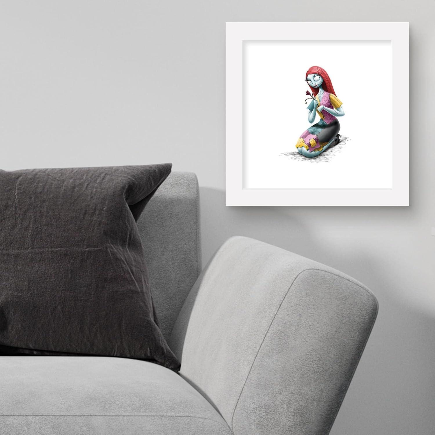 Gallery Pops Disney Tim Burton's The Nightmare Before Christmas - Sally Wall Art, White Framed Version, 12" x 12"