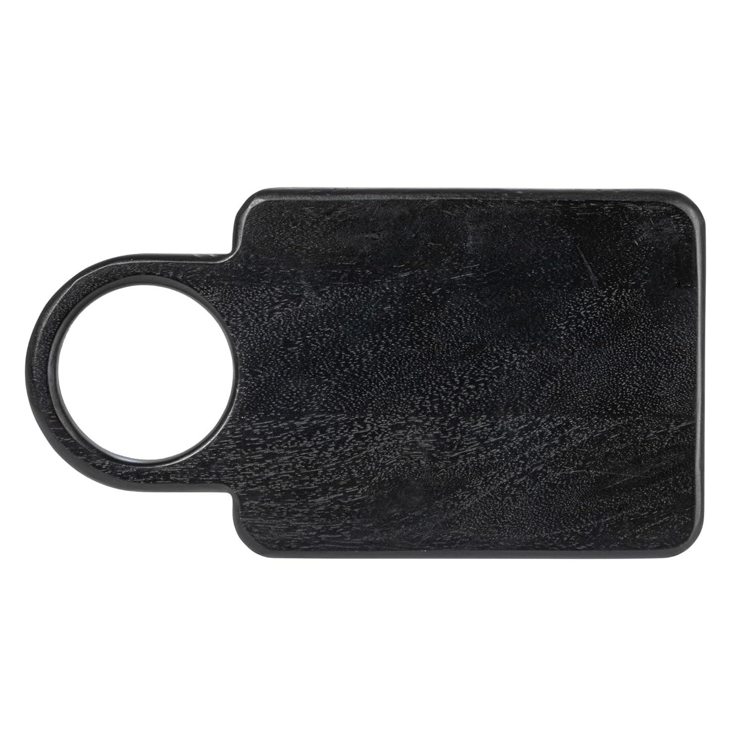 Creative Co-Op Mango Wood Cutting Board with Round Handle