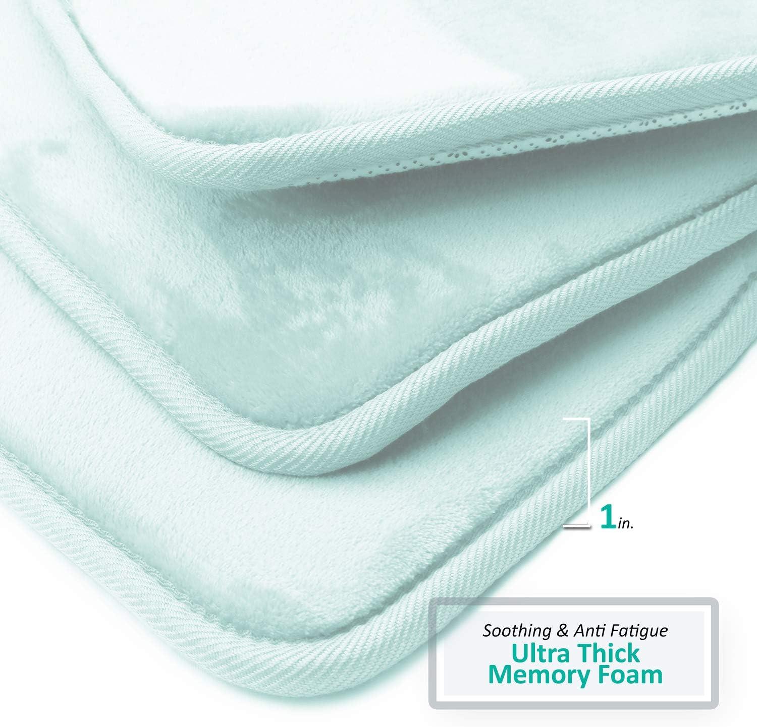 Clara Clark Ultra Soft Non Slip and Absorbent Memory Foam Bath Rug