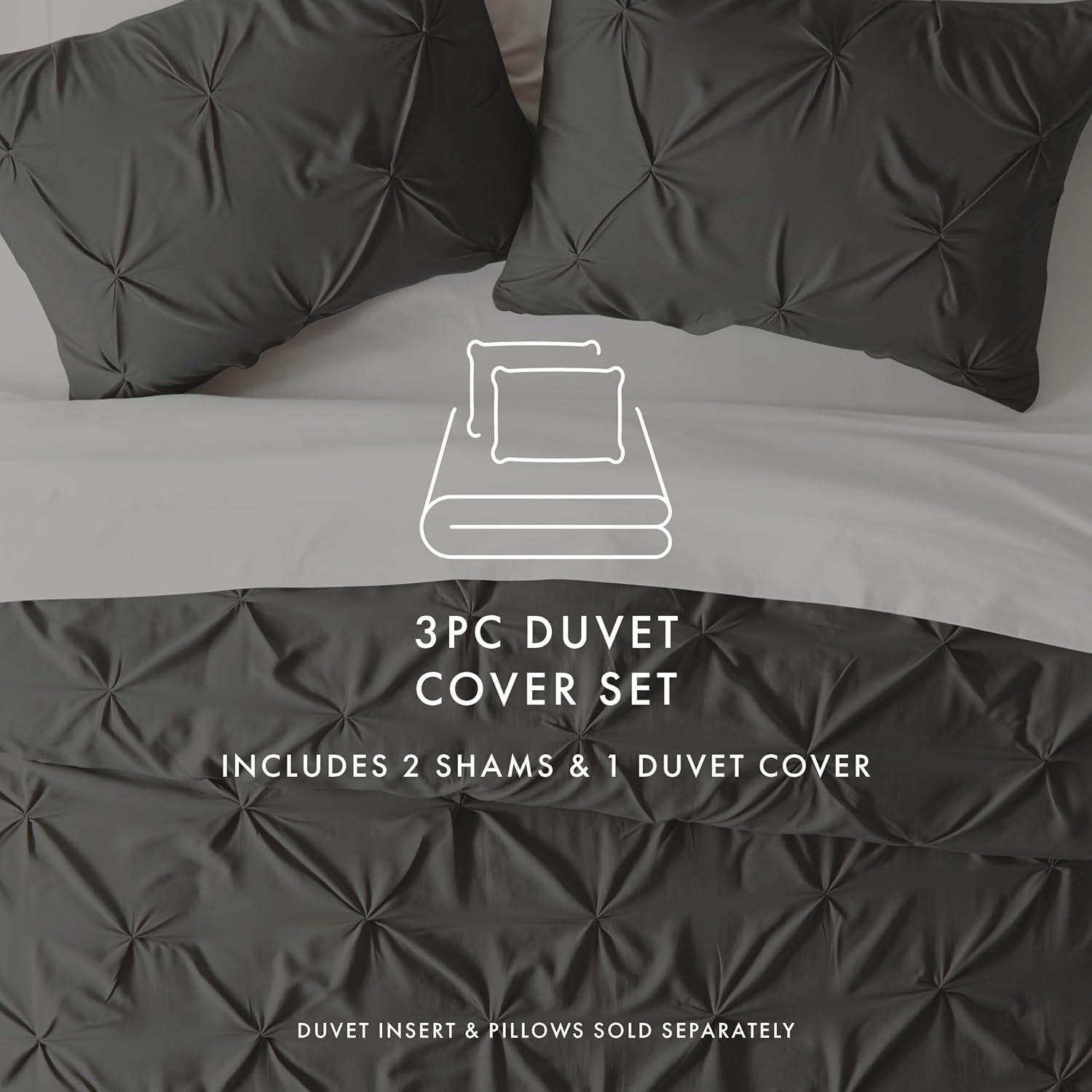 Becky Cameron Pinch Pleat Textured Duvet Cover Set