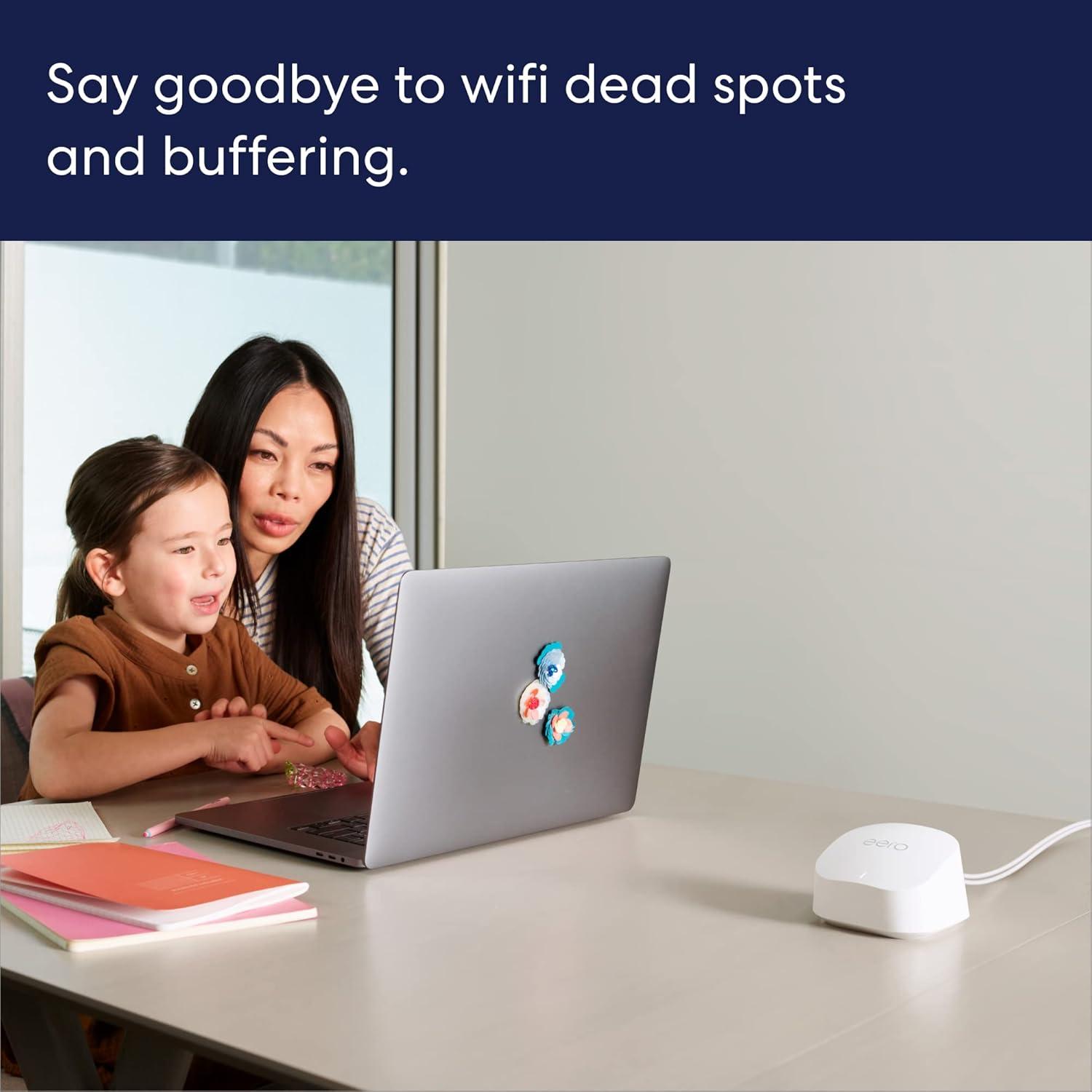 Amazon Eero 6+ AX3000 Dual-Band Mesh Wi-Fi 6 System (Single)