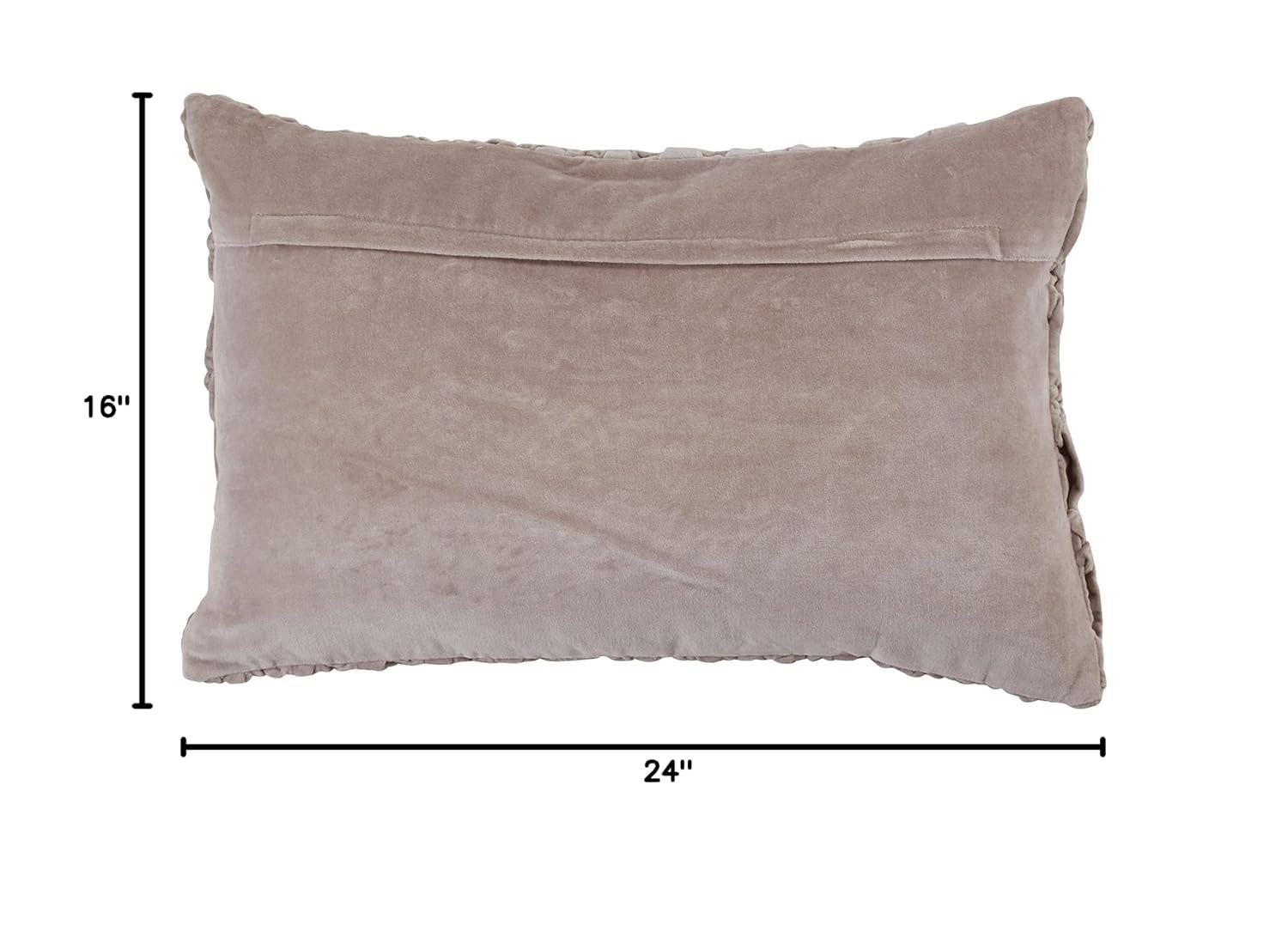 Saro Mali Collection Cotton Throw Pillow