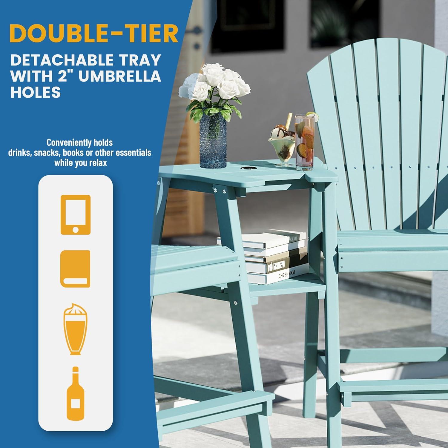 Rosecliff Heights Aryabella Plastic Adirondack Chair