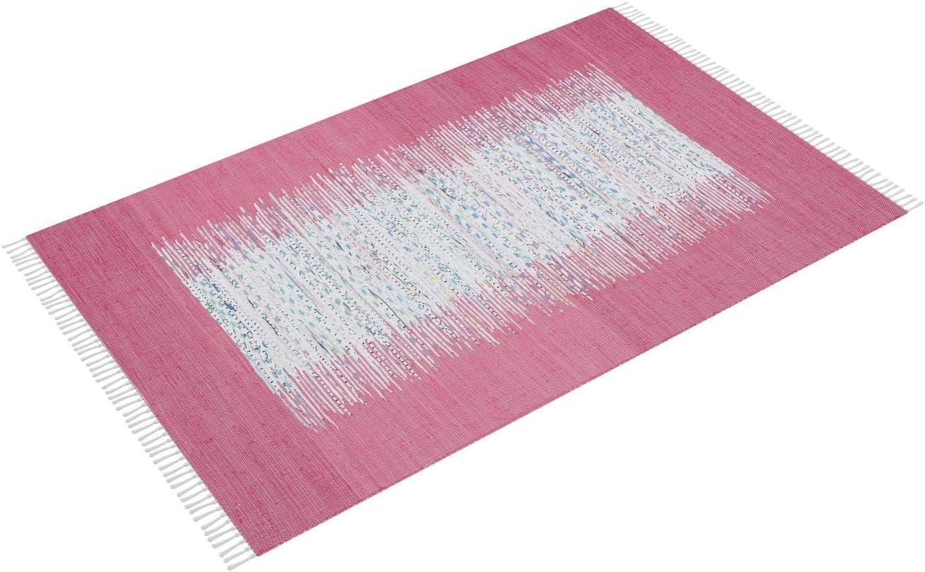Montauk MTK711 Hand Woven Area Rug - Ivory/Pink - 5'x8' - Safavieh.