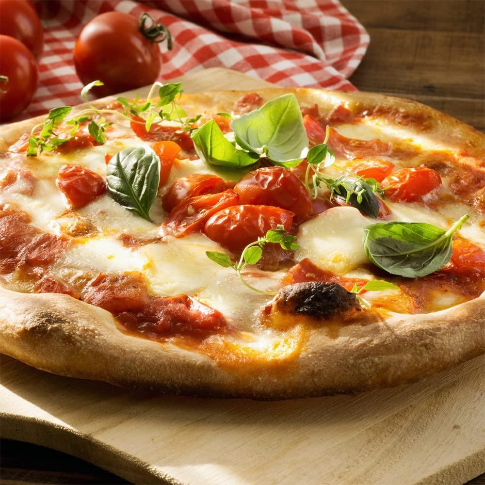 Megamaster Megamaster 12" Bamboo Pizza Peel – Wooden Pizza Paddle & Serving Board for Baking, Cheese, Bread, and Vegetables – Oven Accessory, 530-0048P