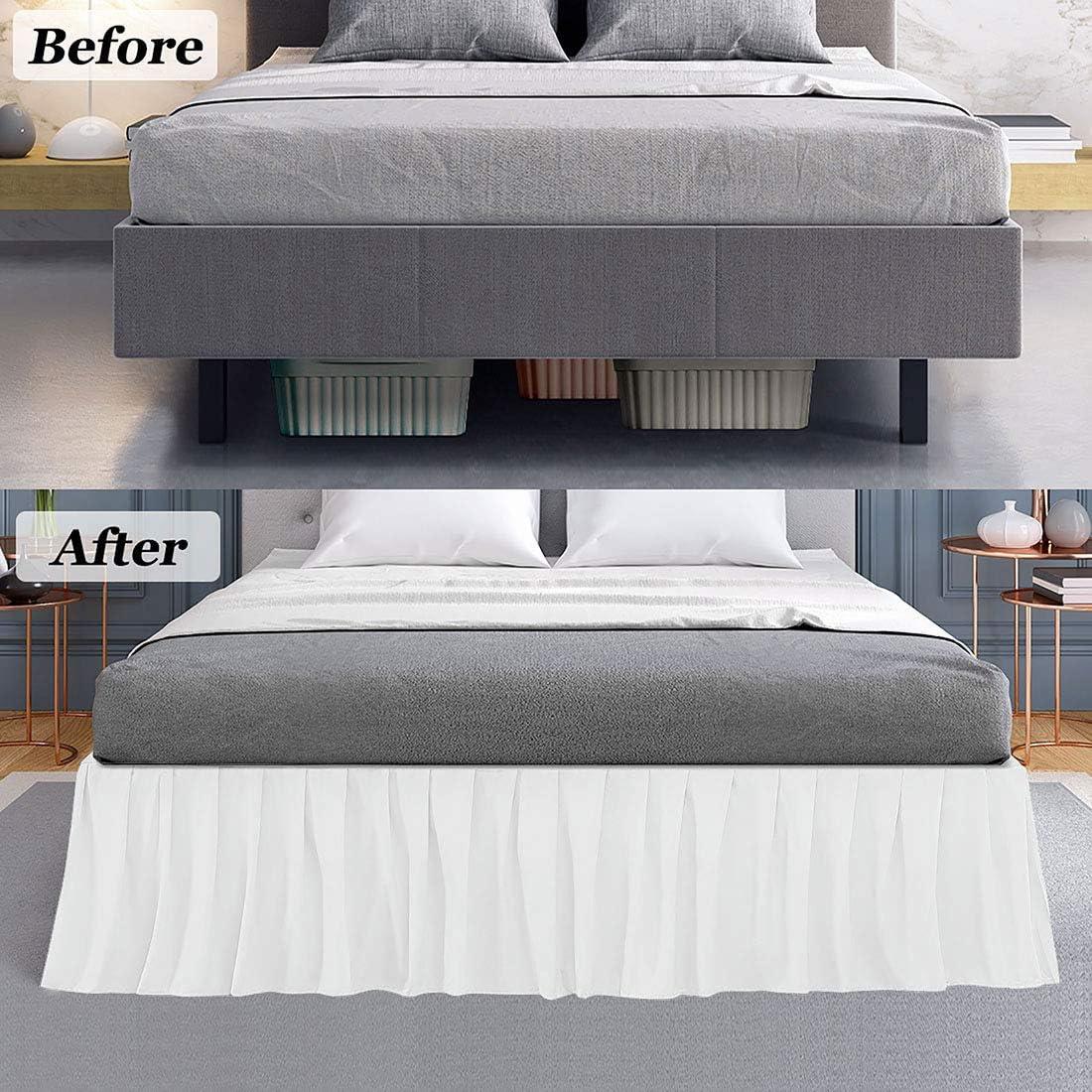 Ruffled Solid Bed Skirt 100% Cotton