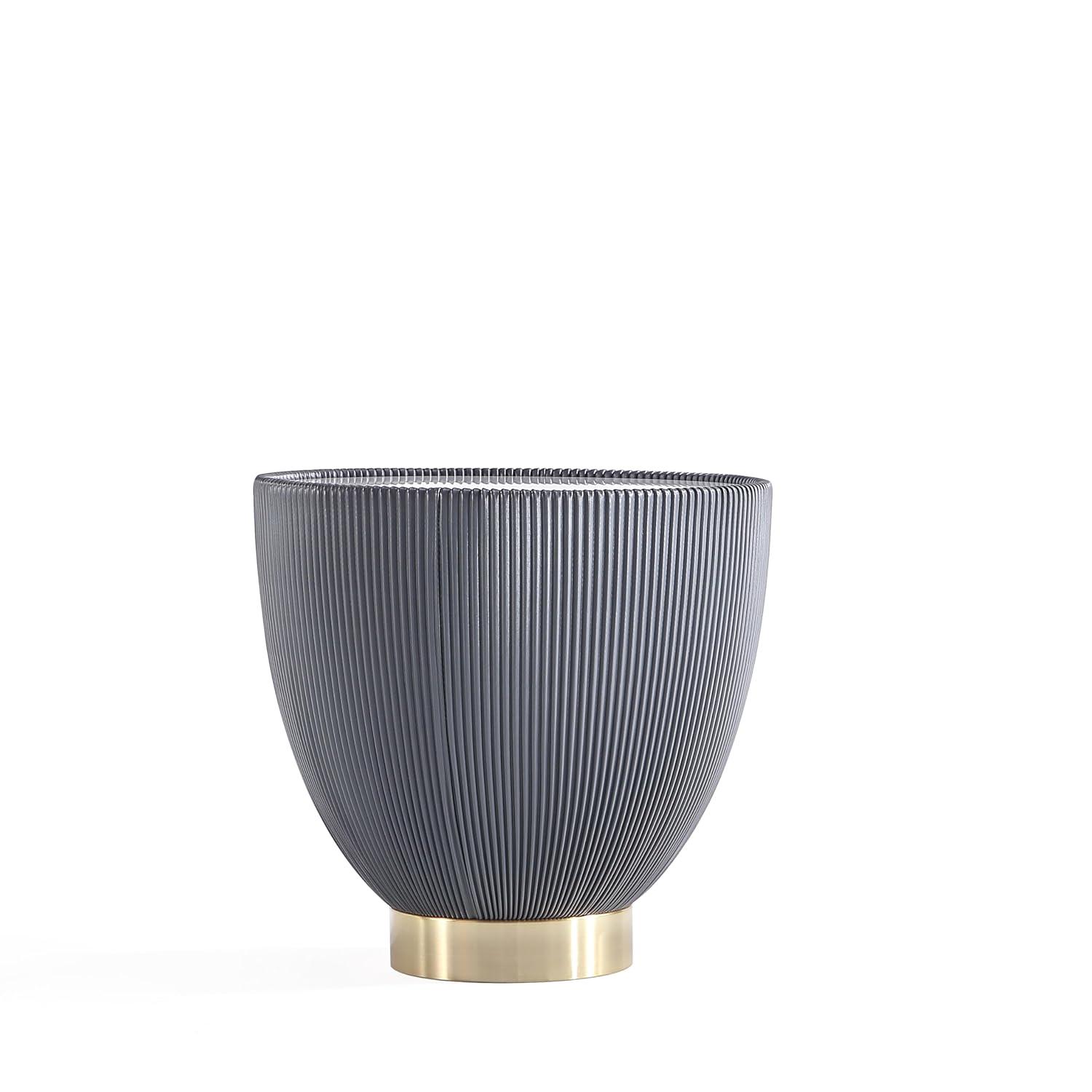 Manhattan Comfort 3pc Anderson Leatherette Upholstered Coffee Table and End Table Set Cream/Gray