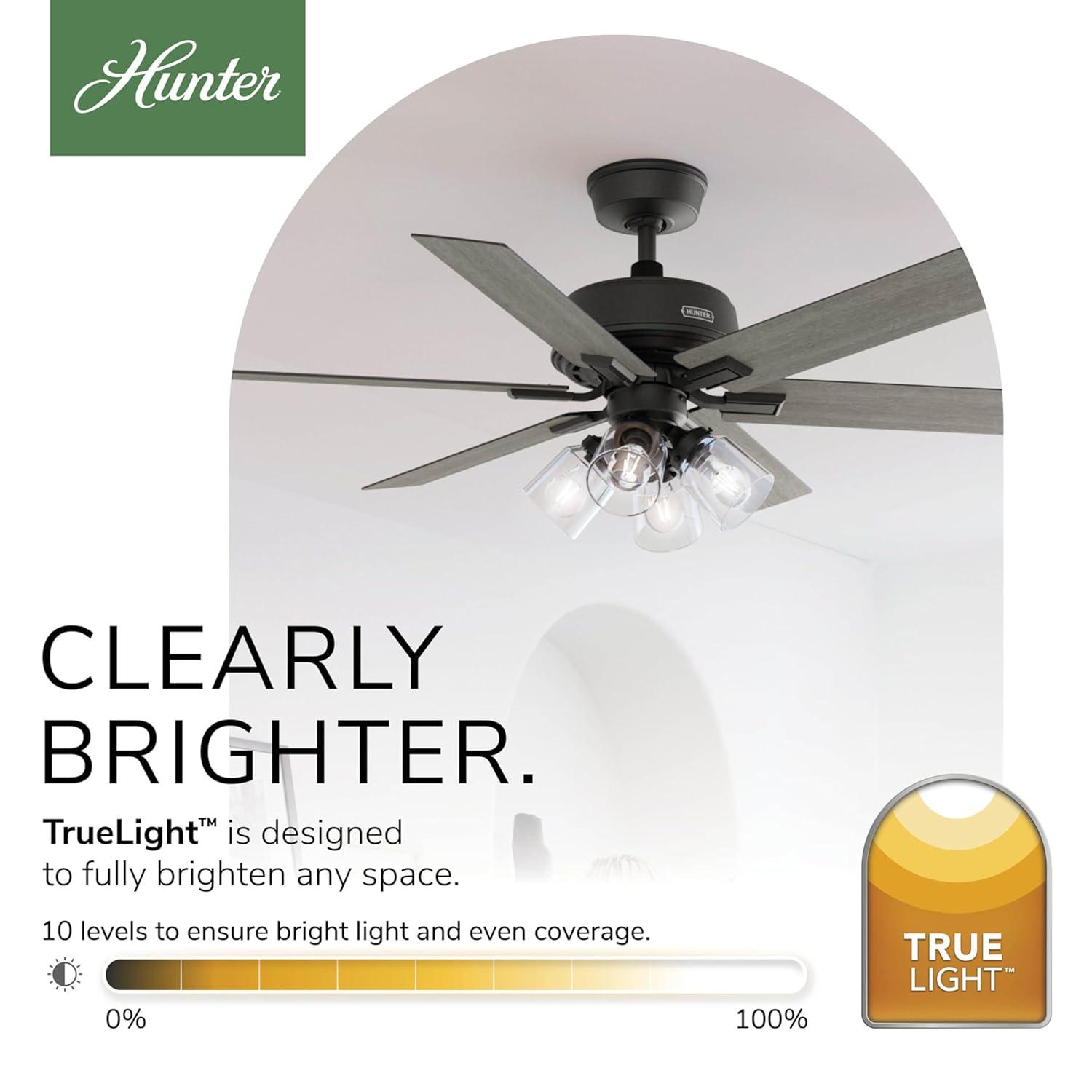 Hunter 52 Inch Fonthill ENERGY STAR® Hunterexpress Ceiling Fan With Lights And Remote