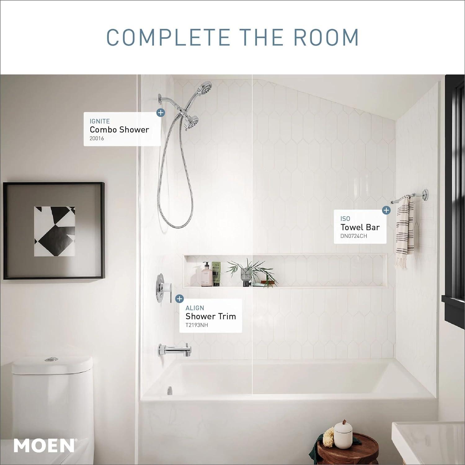 Moen Align Posi-Temp Tub and Shower Faucet Trim Kit, Valve and Showerhead Sold Separately