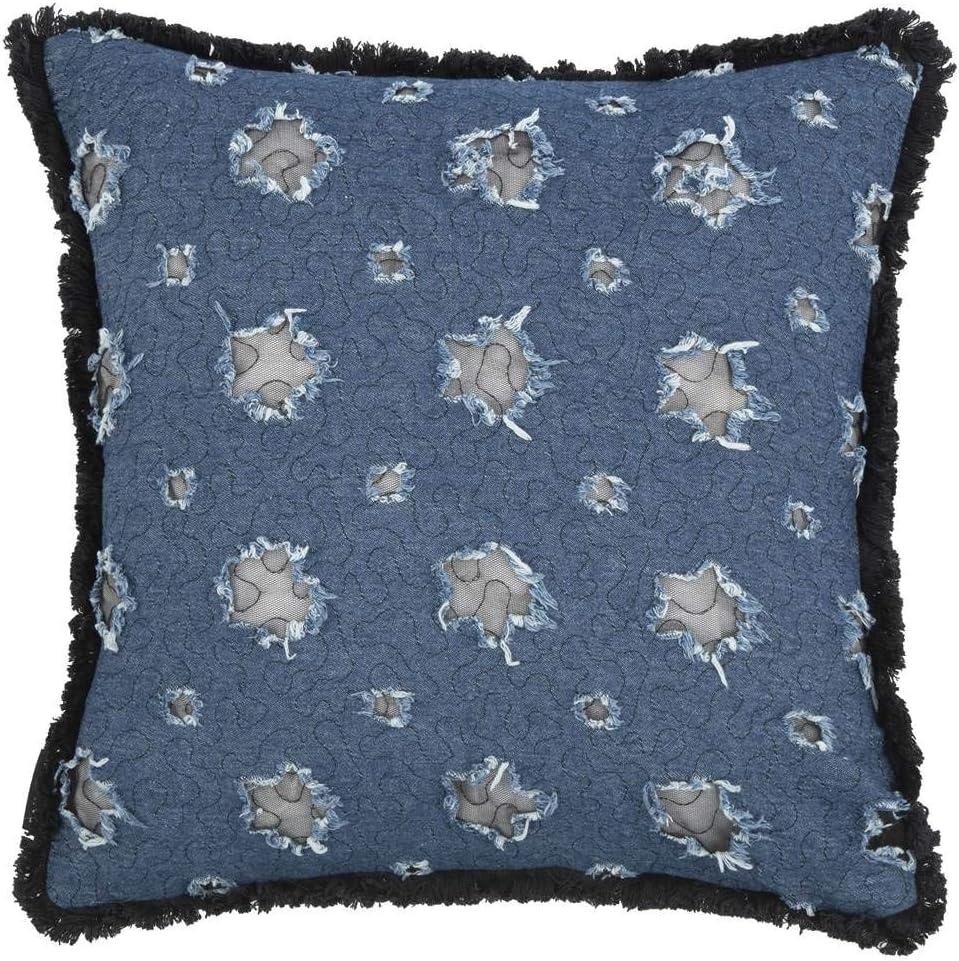 Fringed Reversible Throw Pillow