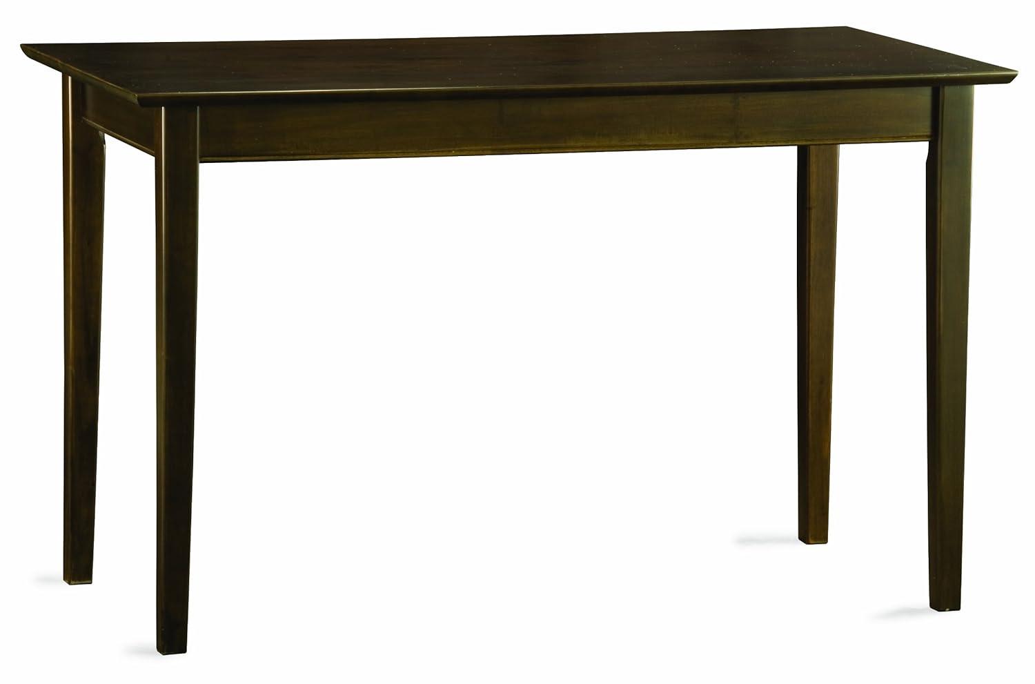 AFI 48" Solid Wood Shaker Design-Home Office, Laptop Computer Work Study Desk with USB Charger in Walnut